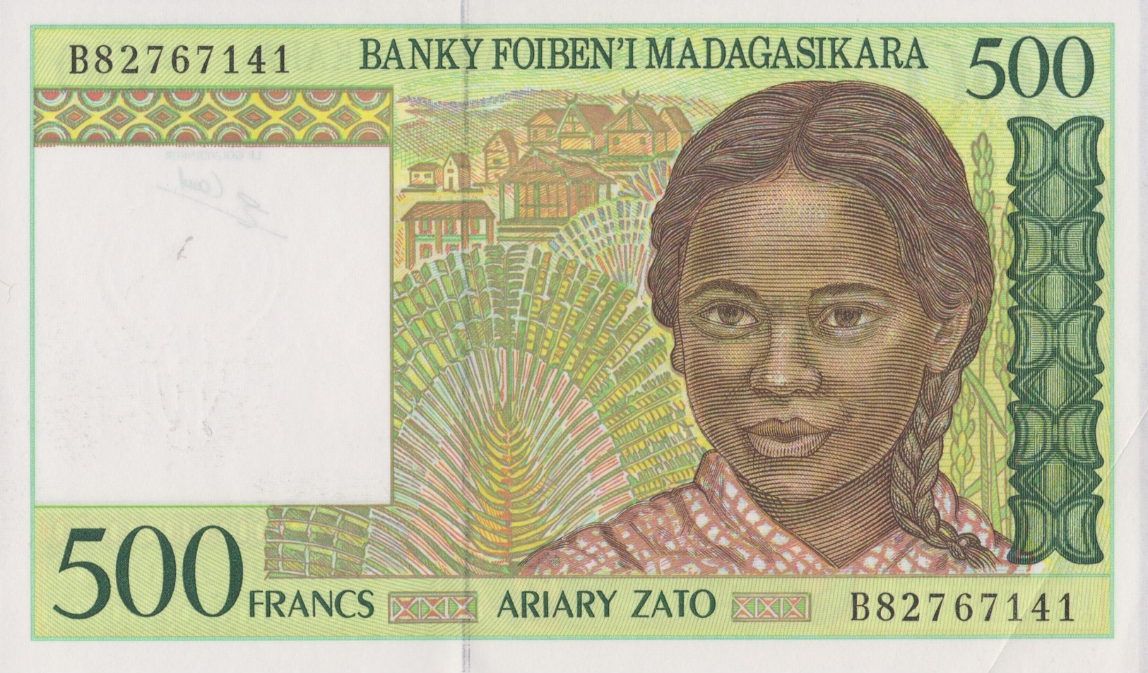 Madagascar / 500 Francs / 1995 / P-75(b) / UNC - Madagaskar