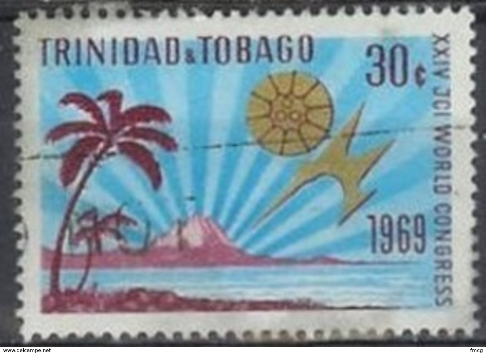 1969  30 Cents Chamber Of Commerce Conference, Used - Trinidad & Tobago (1962-...)
