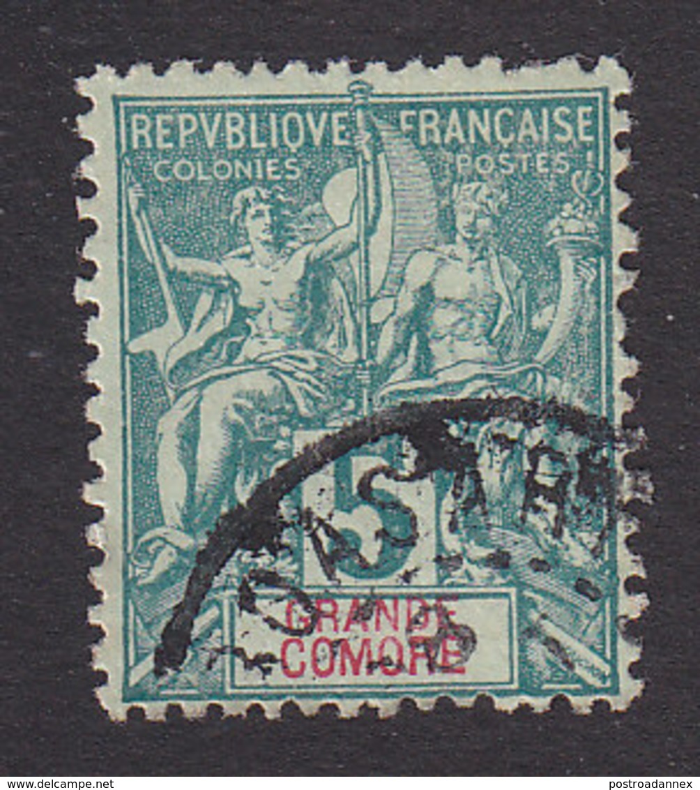 Grand Comoro, Scott #4, Used, Navigation And Commerce, Issued 1897 - Used Stamps