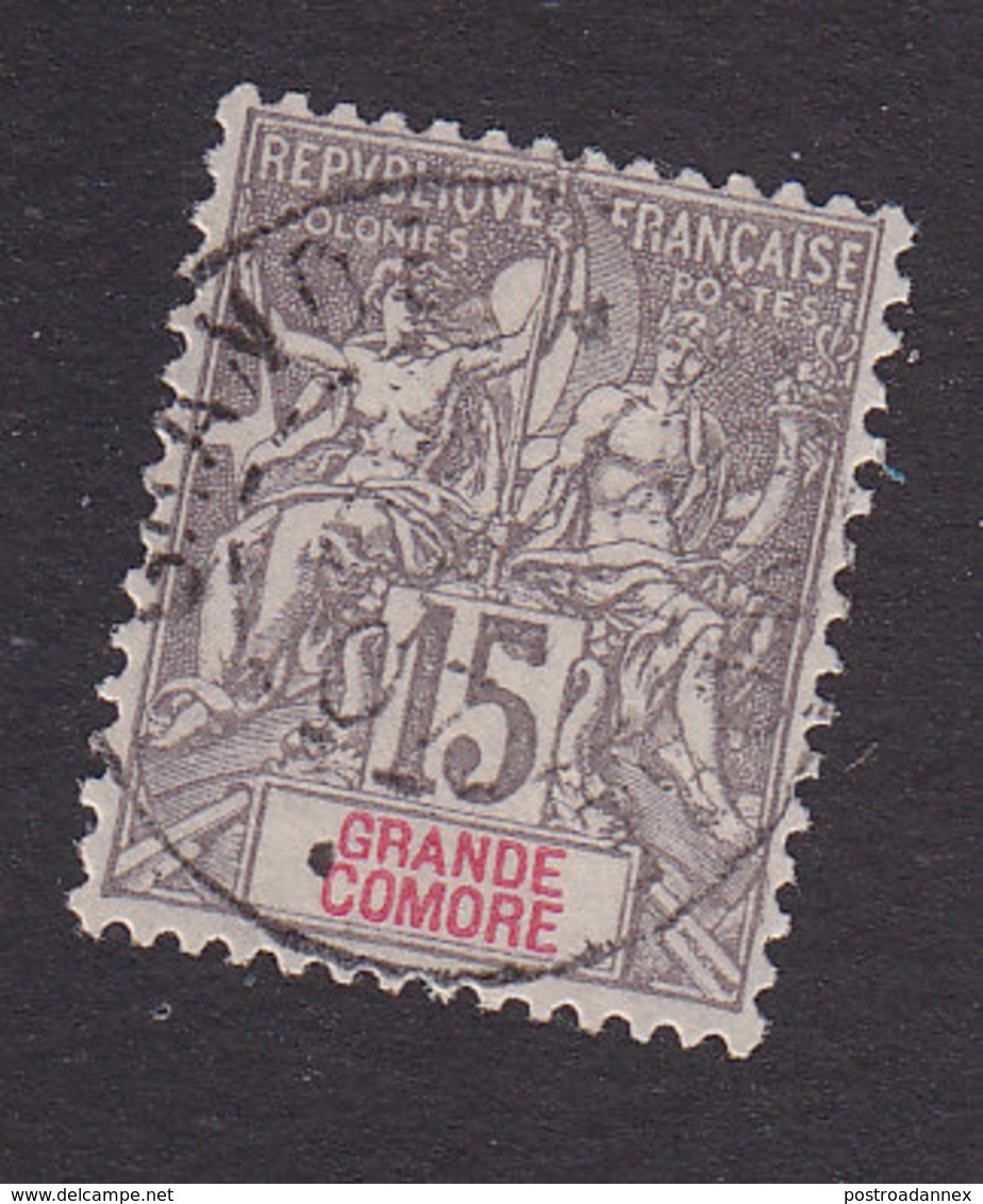 Grand Comoro, Scott #8, Used, Navigation And Commerce, Issued 1897 - Used Stamps