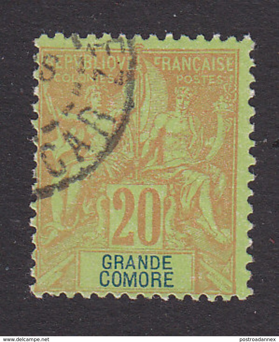 Grand Comoro, Scott #9, Used, Navigation And Commerce, Issued 1897 - Used Stamps