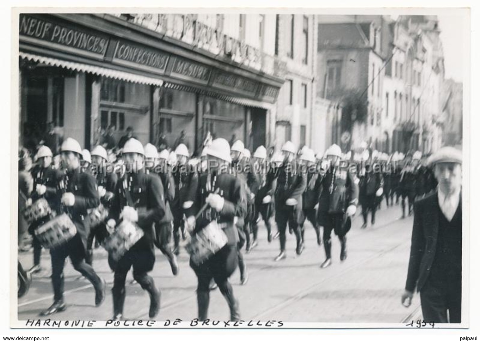 Bruxelles 1939 Harmonie De Police Tambour - Feesten En Evenementen