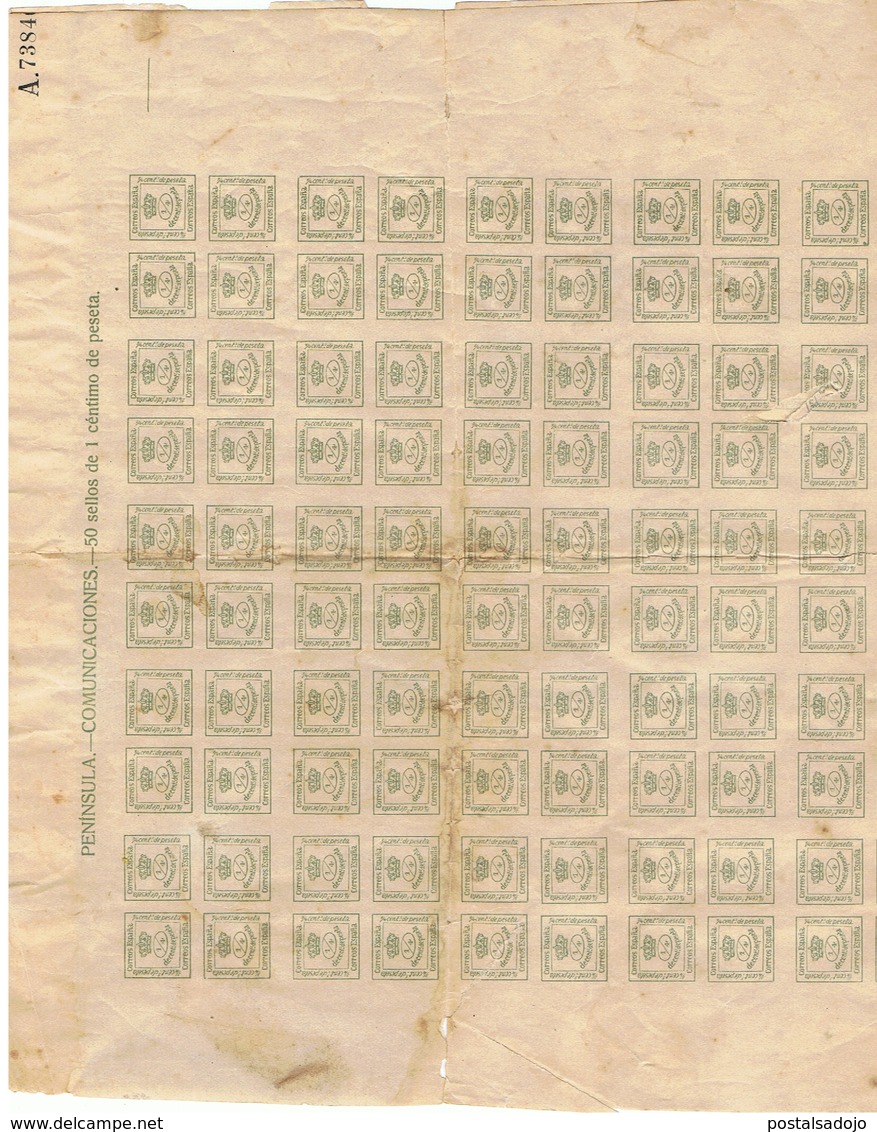 (E 623) ESPAÑA //  YVERT 172 // EDIFIL 173 // 1876-1910 - Oorlogstaks