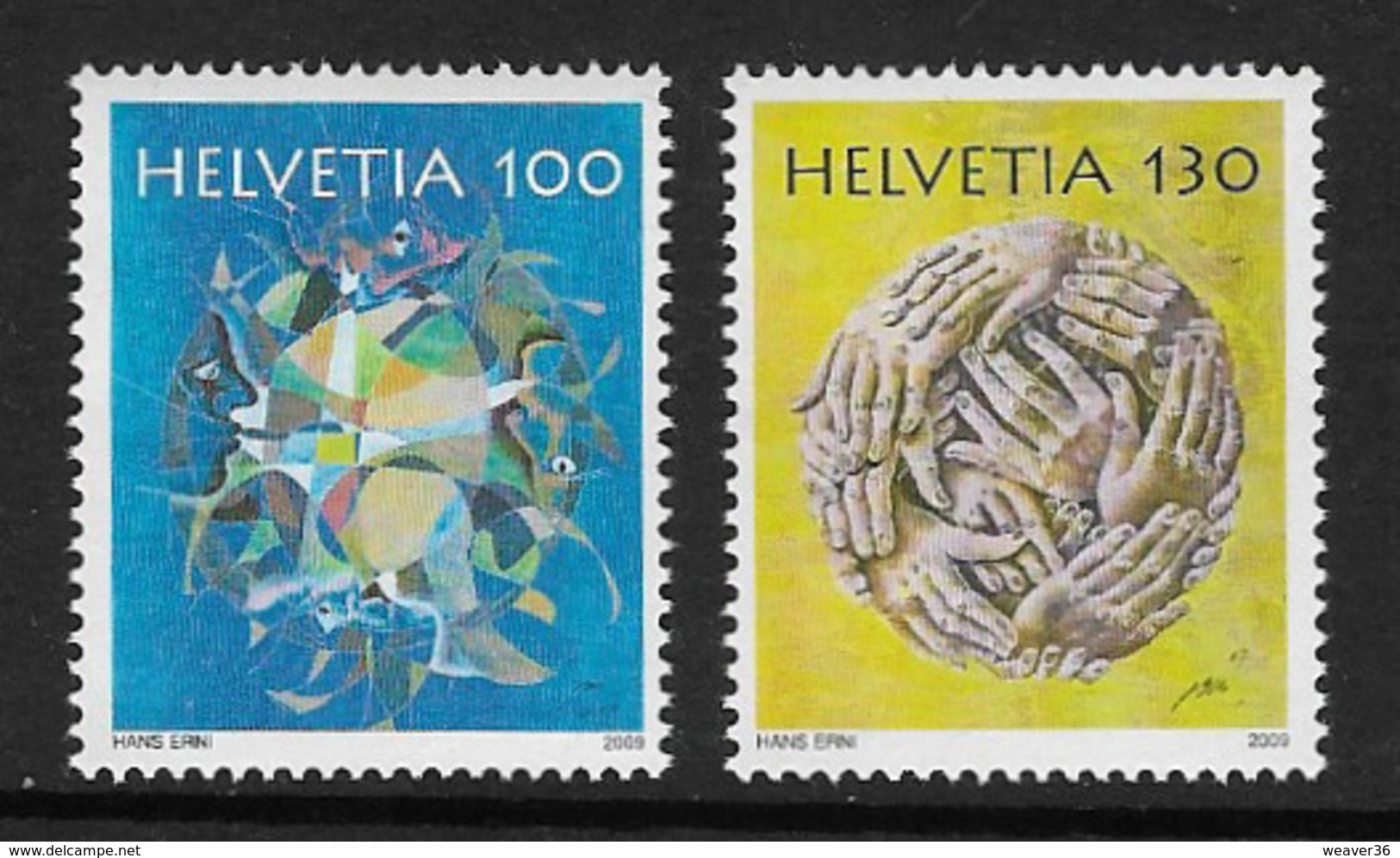 Switzerland 2009 Hans Erni 2v Set Complete Unmounted Mint [4/3752/N] - Unused Stamps