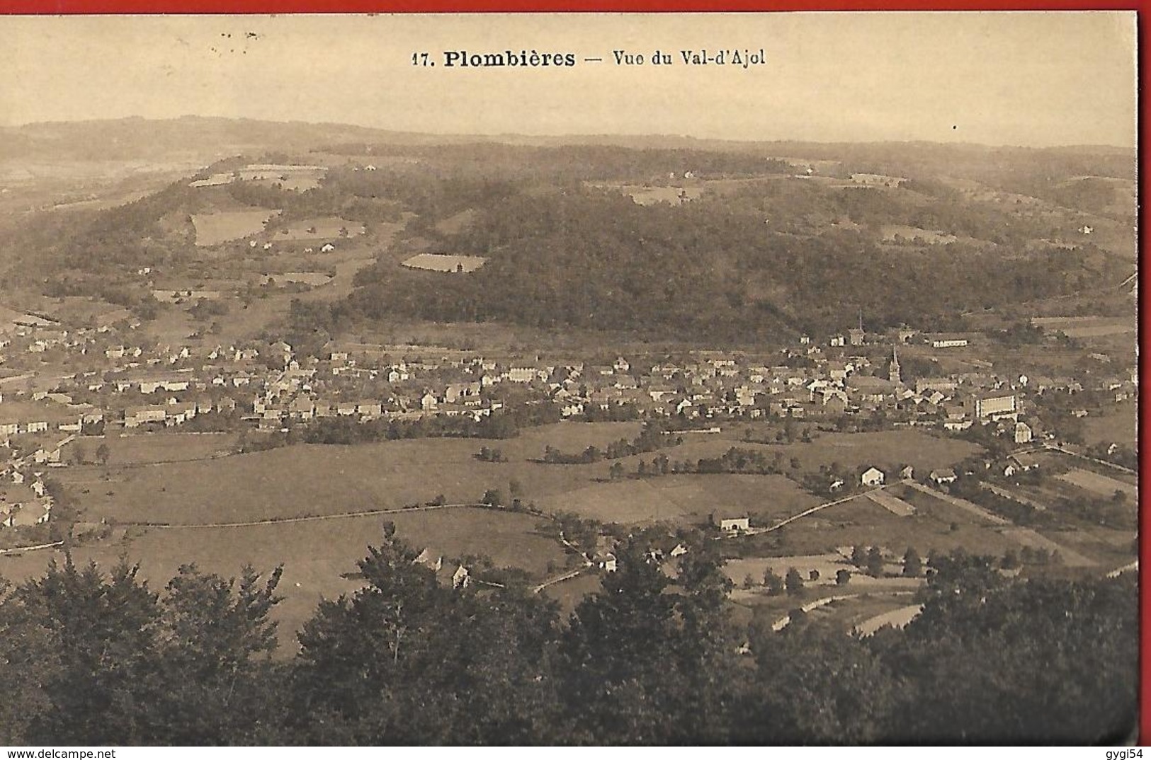 88 Plombières Vue Du Val D' Ajol   CPA 1927 - Plombieres Les Bains