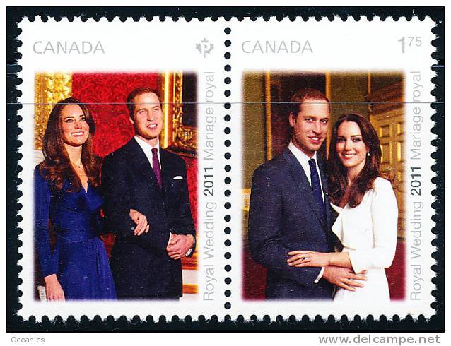 Canada (Scott No.2465a - Mariage Princier / 2 / Royal Wedding) [**] - Neufs