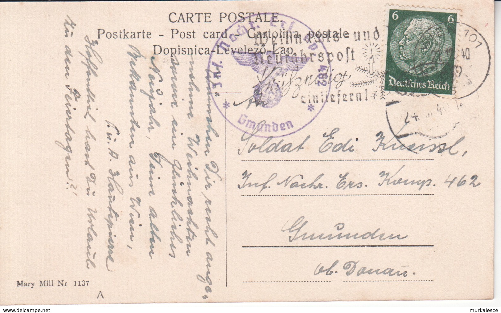 4082  AK--   GMUNDEN  FELDPOST - Gmünd