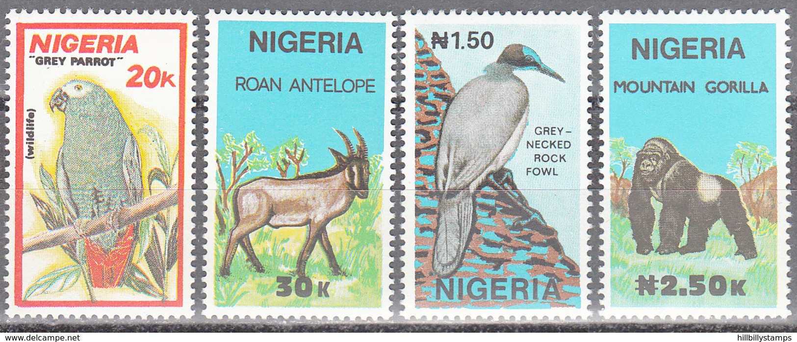 NIGERIA     SCOTT NO. 571-74      MNH        YEAR  1990 - Nigeria (1961-...)