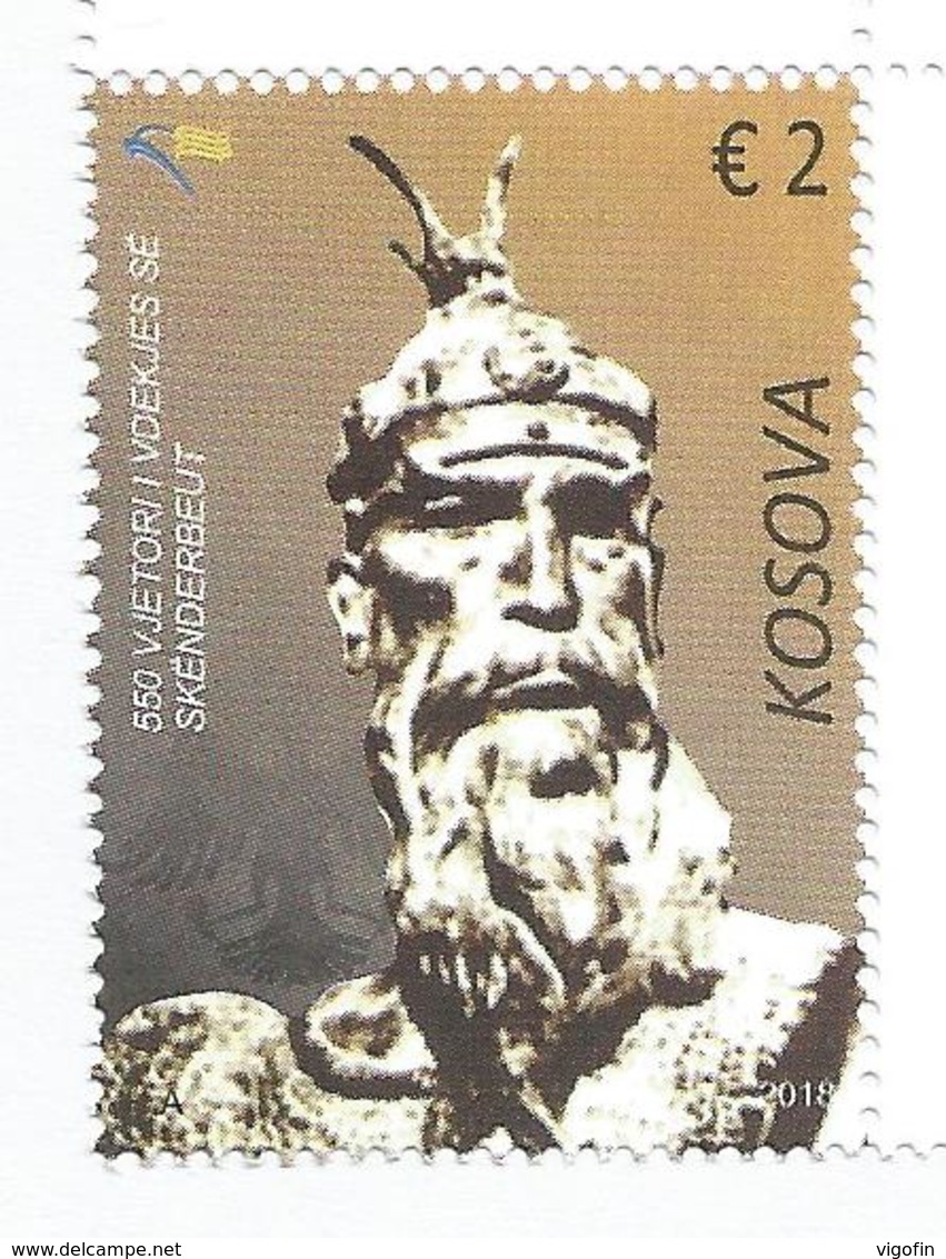 KOS 2018-01 550Y SKENDERBEU, KOSOVO, 1 X 1v, MNH - Kosovo