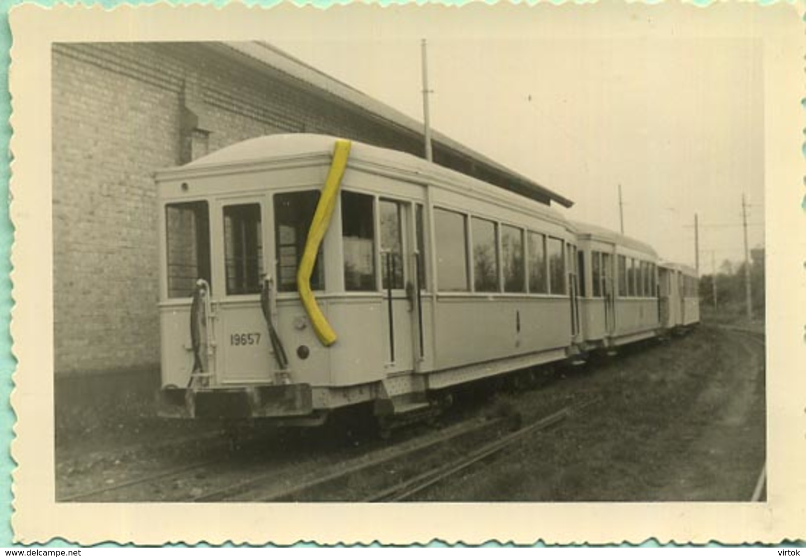 TRAM : KNOKKE Stelplaats 25/05/1958    : 9 X 6 Cm ( See Detail ) - Trains