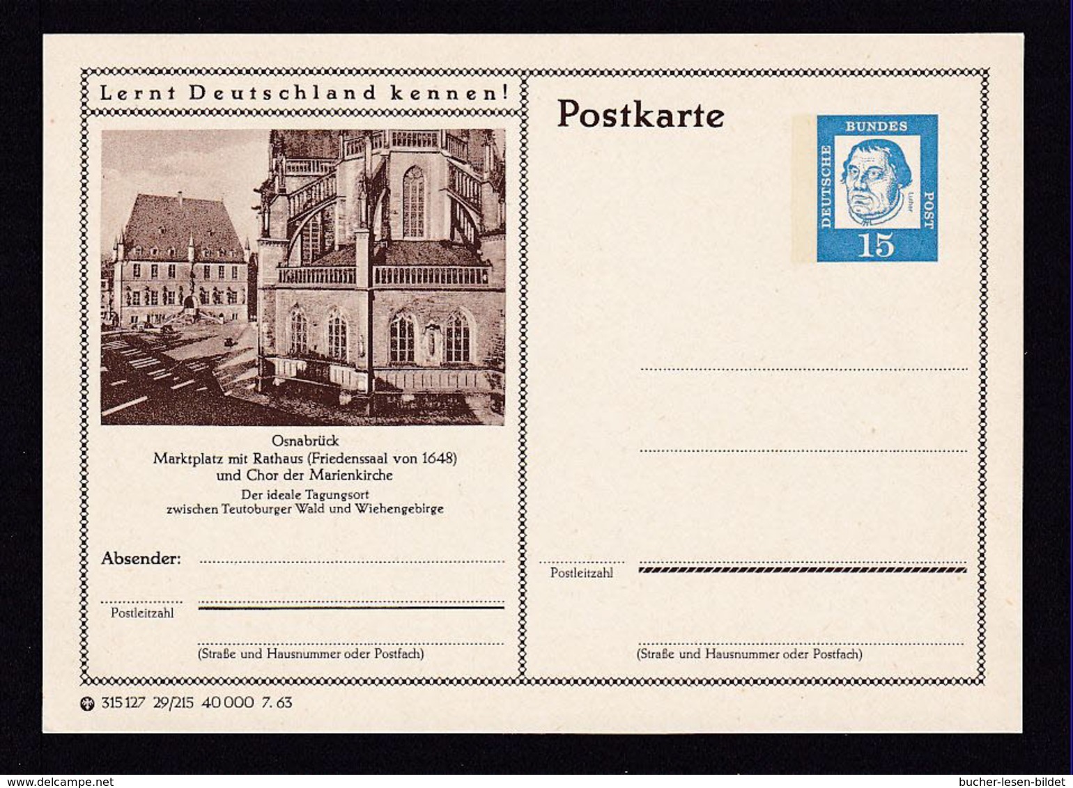 Bund P 81  29/215 Osnabrück  Ungebraucht - Illustrated Postcards - Mint
