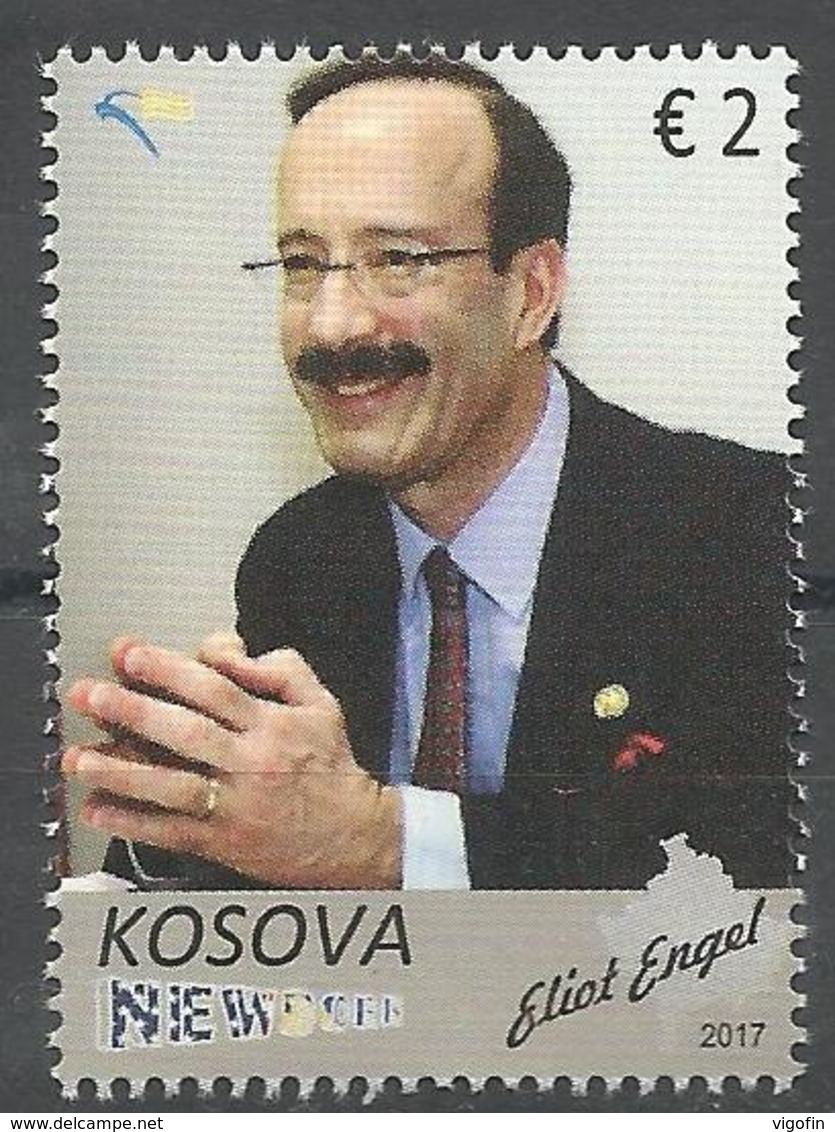 KOS 2017-404 ELIOT ENGEL, KOSOVO, 1 X 1v, MNH - Kosovo