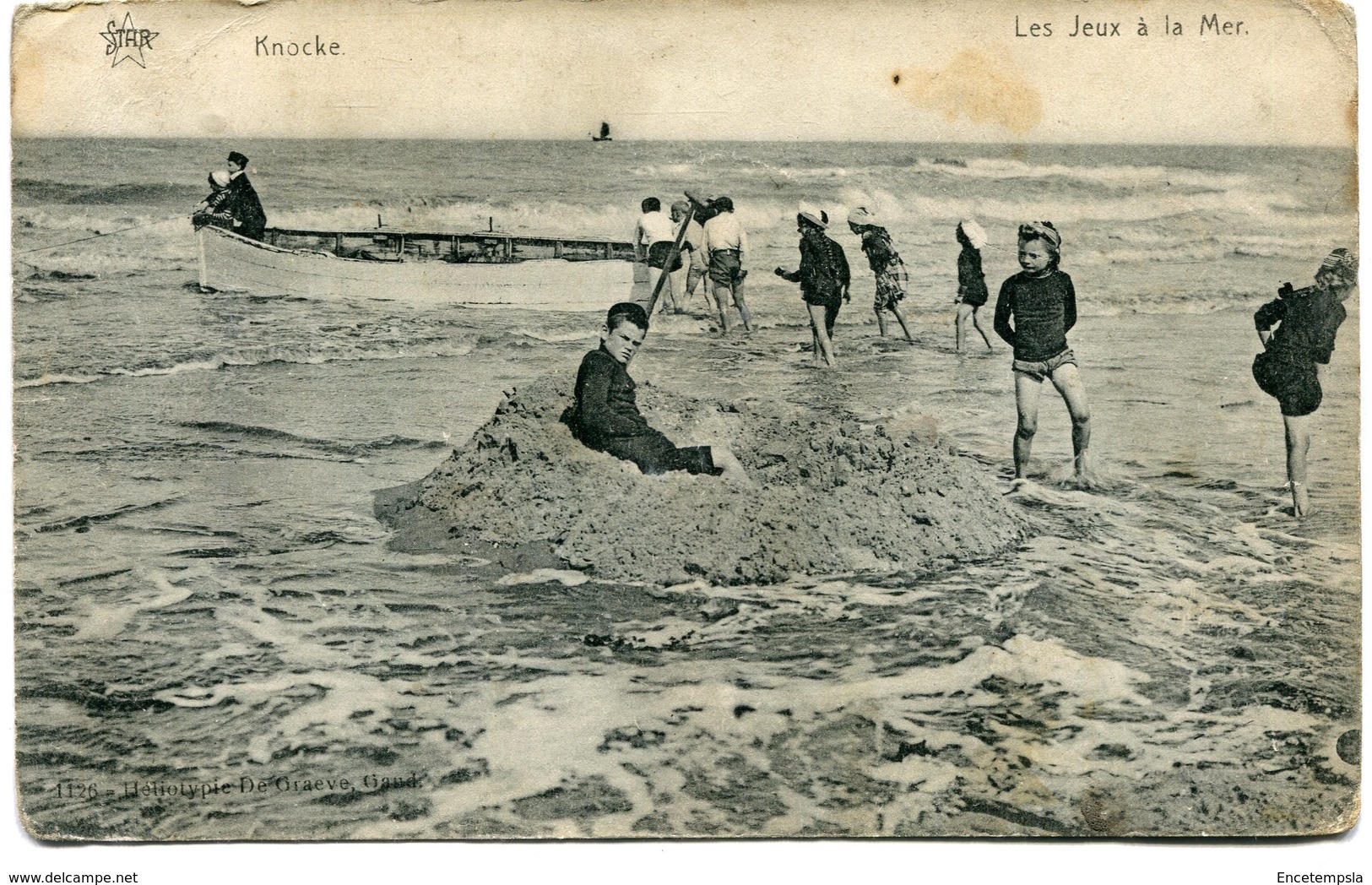 CPA - Carte Postale - Belgique - Knocke - Les Jeux à La Mer- 1911 (M8203) - Knokke