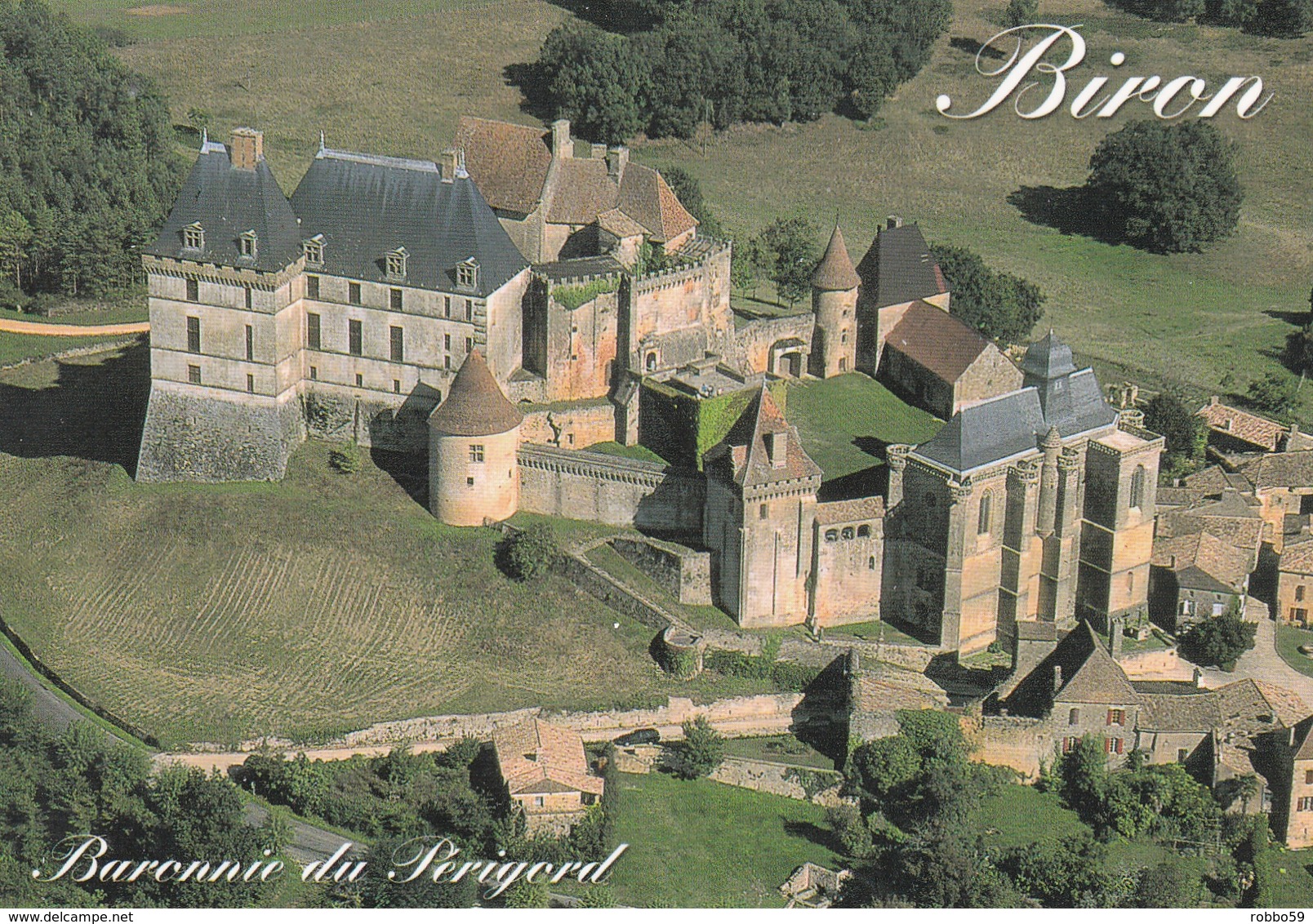 France Chateau De Biron Postcard Unused Good Condition - Other & Unclassified