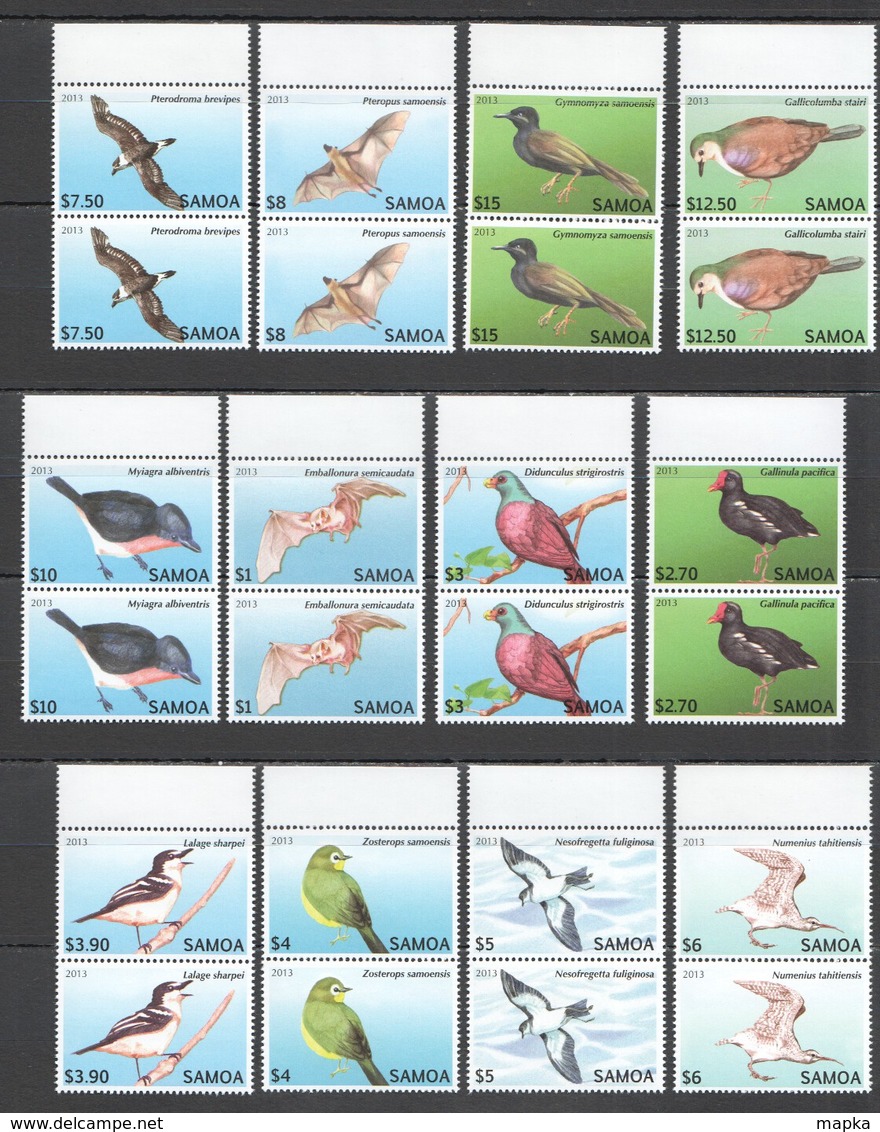 L766 2013 SAMOA FAUNA BIRDS !!! #1105-16 MICHEL 94 EURO !!! 10% OFF 2SET MNH - Autres & Non Classés