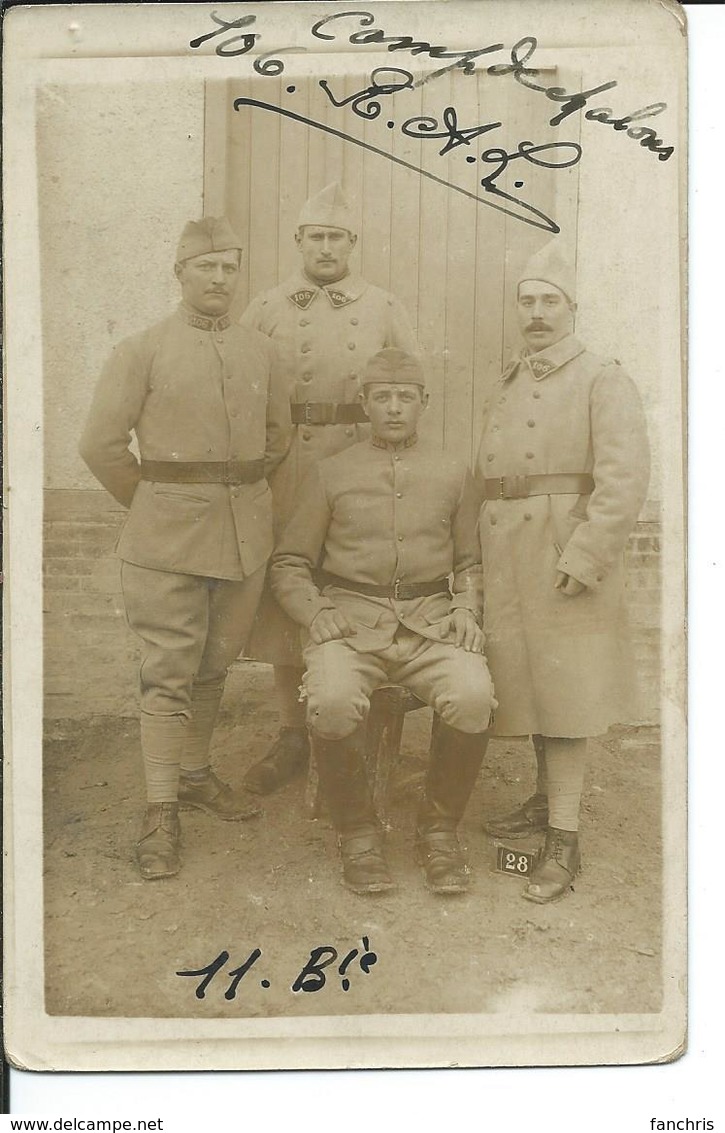 Camp De Chalons-106°Régiment -carte Photo - Casernes