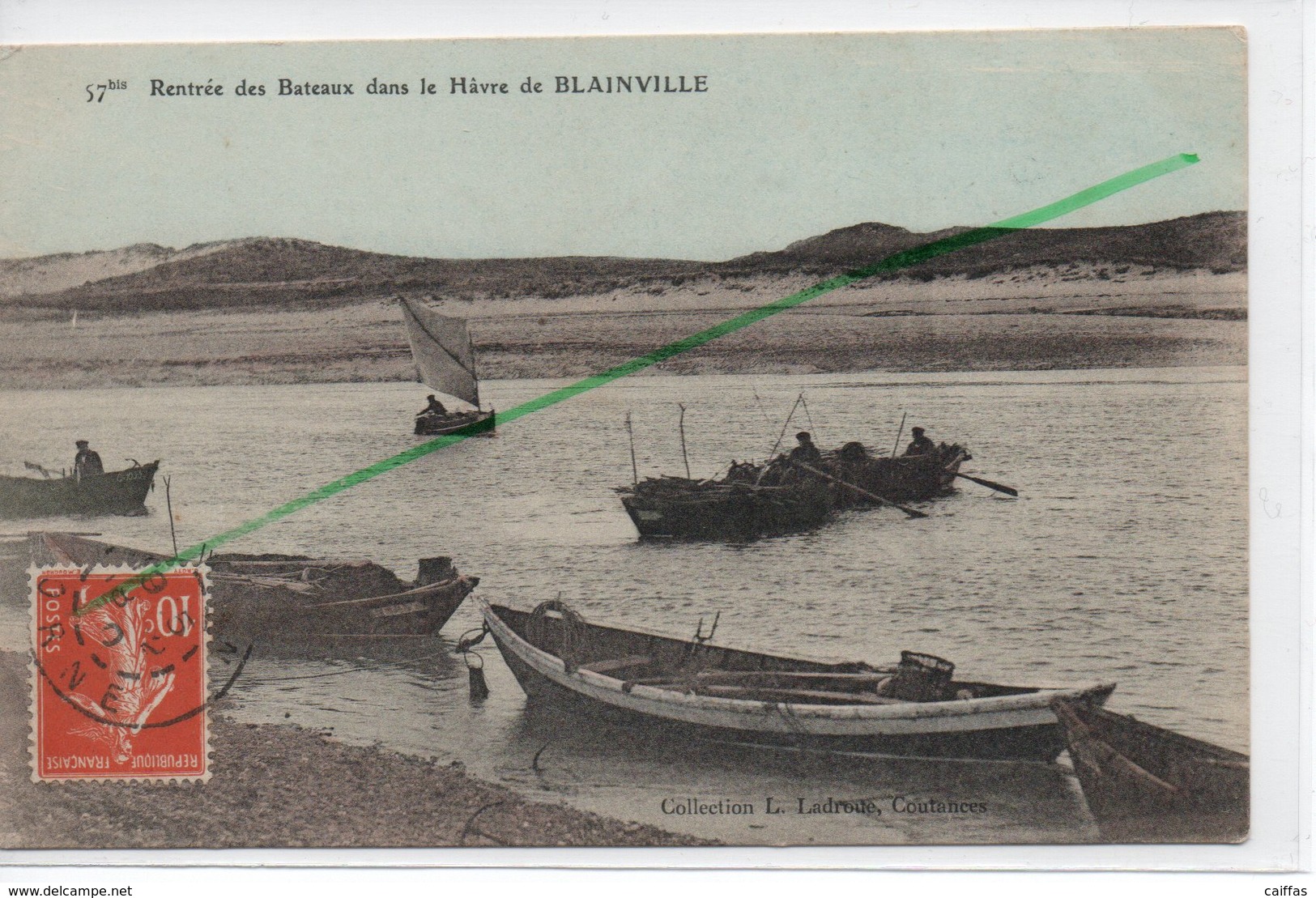 BLAINVILLE SUR MER RENTREE DES BATEAUX DANS LE HAVRE DE BLAINVILLE - Blainville Sur Mer