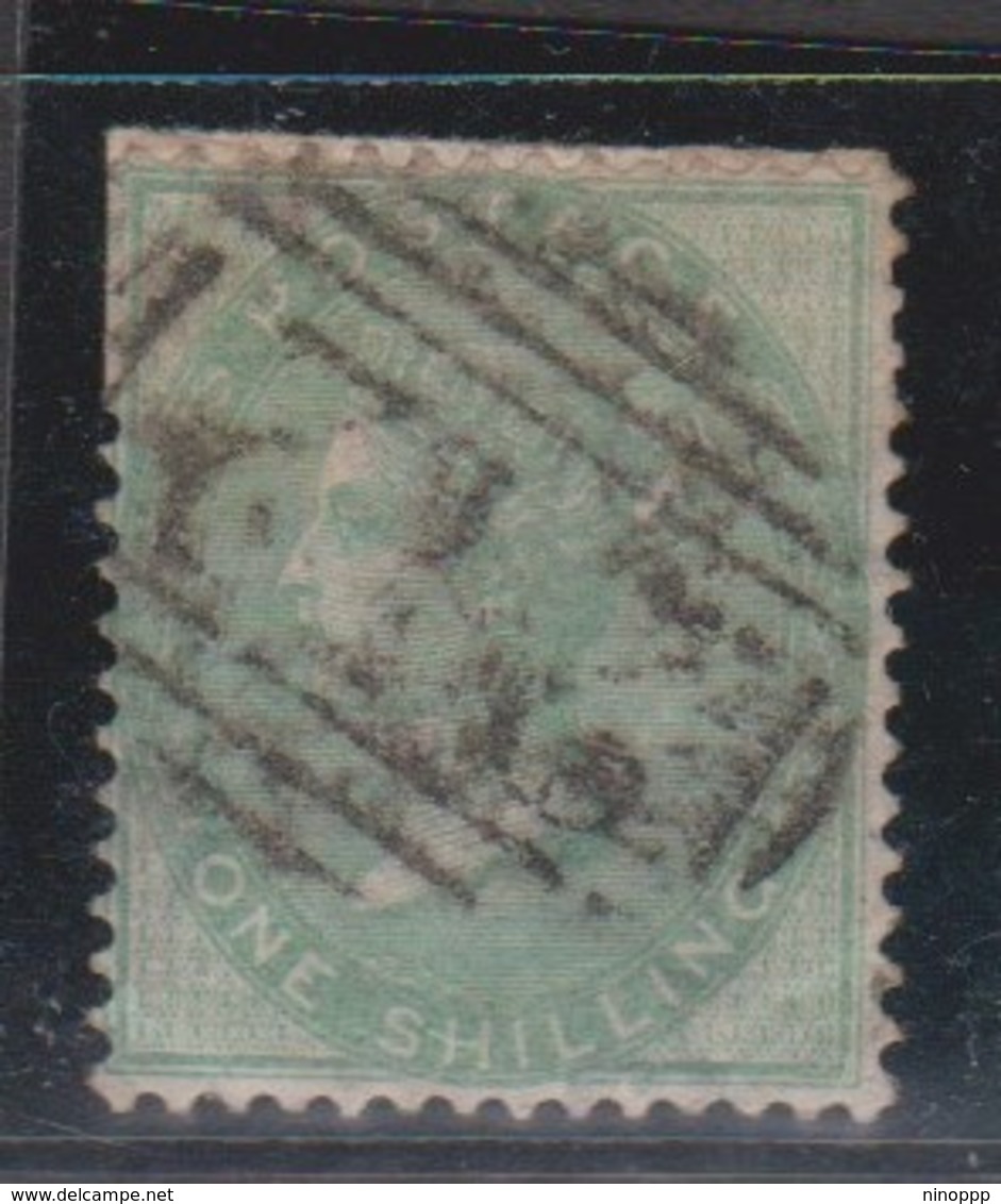 Great Britain SG 72 1856 One Shilling Green, Used - Gebraucht