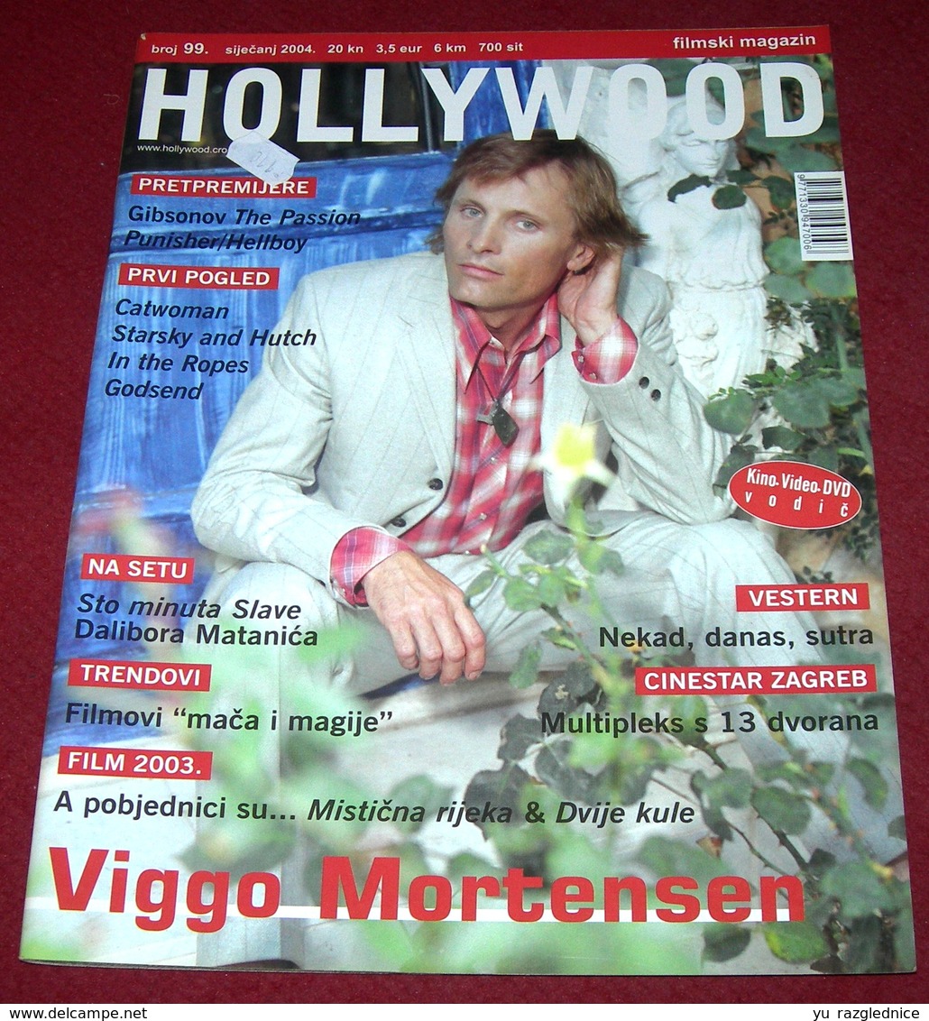 Viggo Mortensen HOLLYWOOD Croatian January 2004 VERY RARE - Magazines