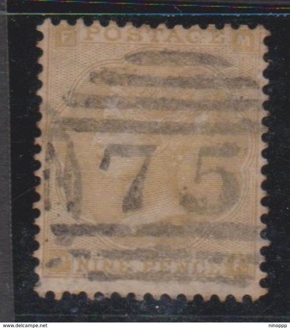 Great Britain SG 86 1862 9d Bistre, Used - Used Stamps