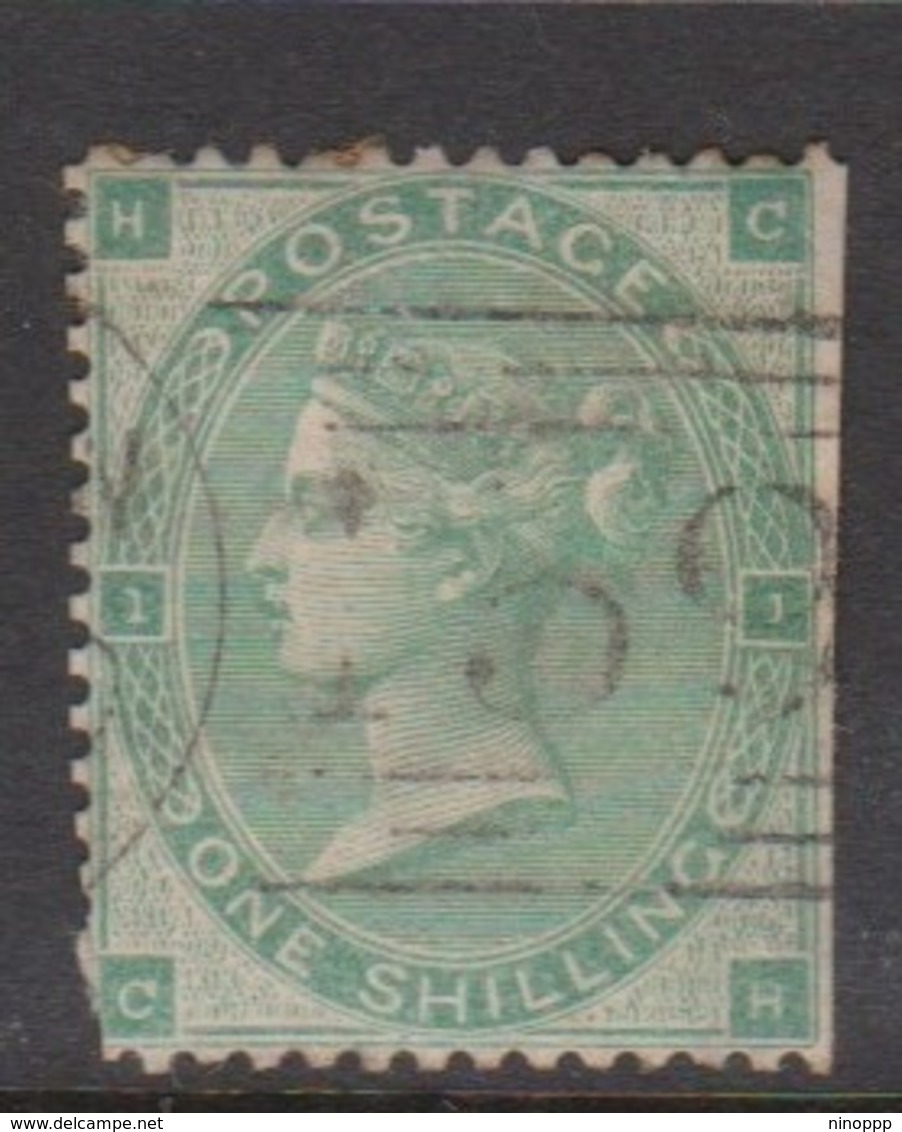 Great Britain SG 90 1862 One Shilling Green, Used - Used Stamps