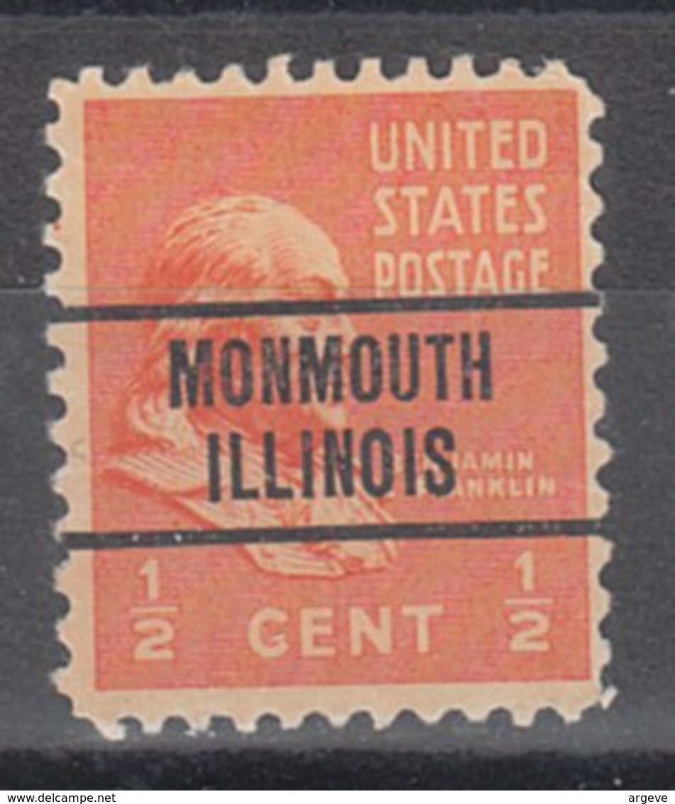 USA Precancel Vorausentwertung Preo, Locals Illinois, Monmouth 263 - Vorausentwertungen