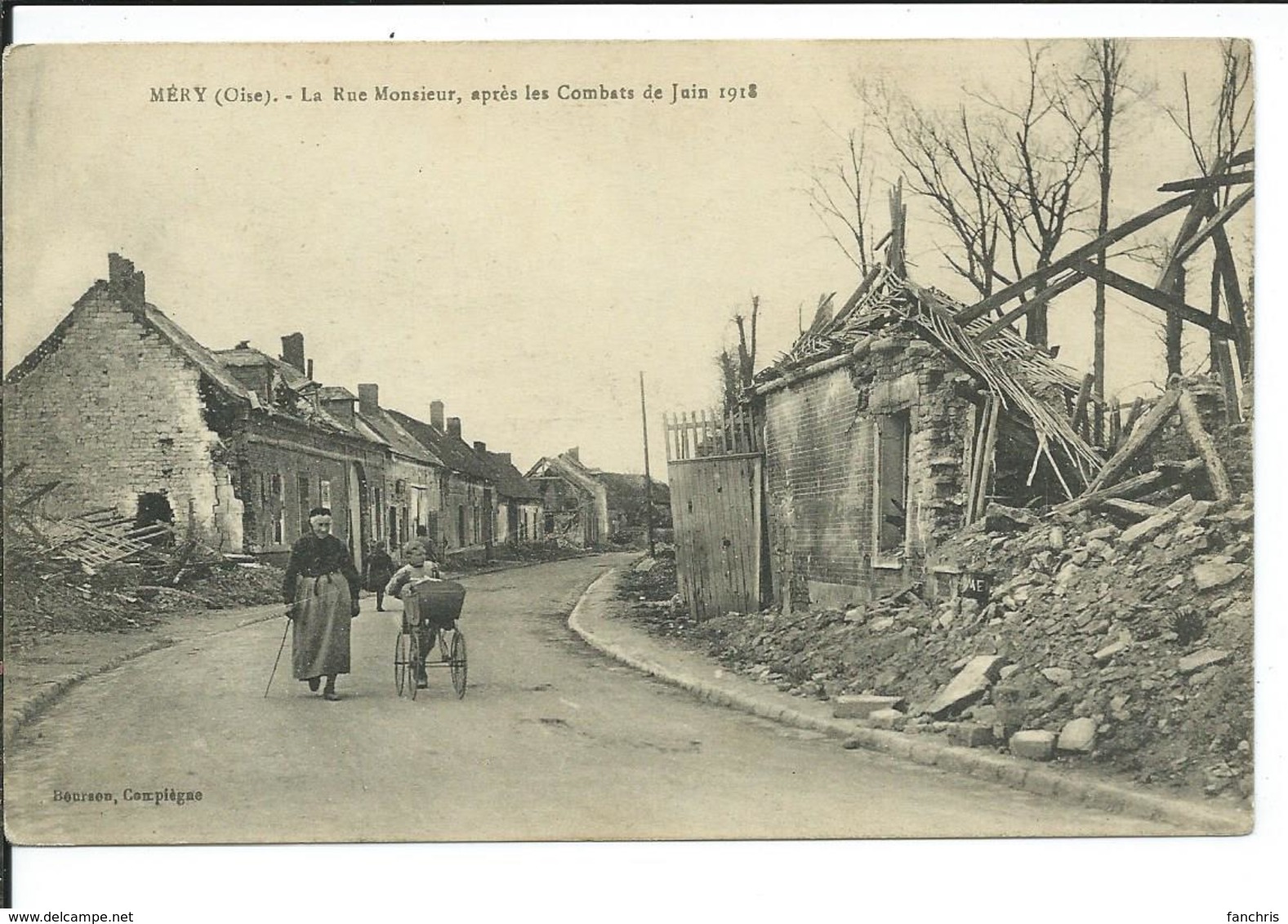 Méry-La Rue Monsieur,après Les Combats De Juin 1918 - Autres & Non Classés