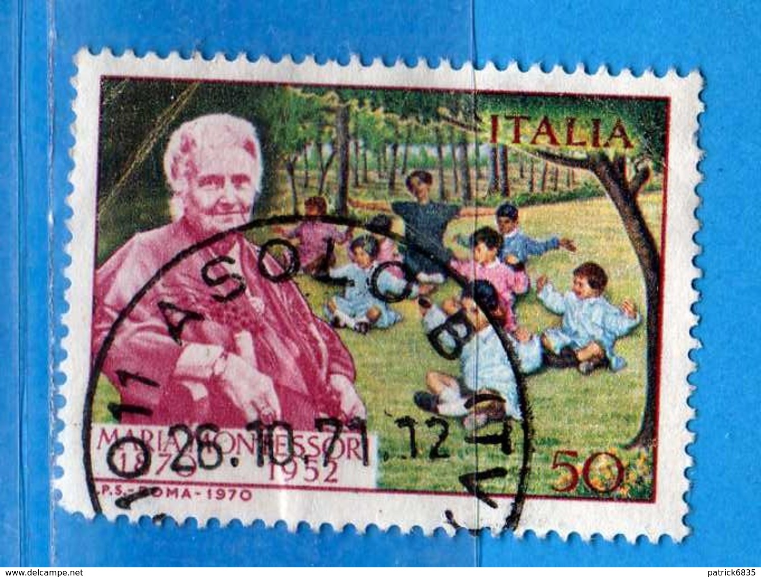 ITALIA ° - 1970 - MARIA MONTESSORI - Unif. 1127 - Usato,  Vedi Desrizione - 1961-70: Usati