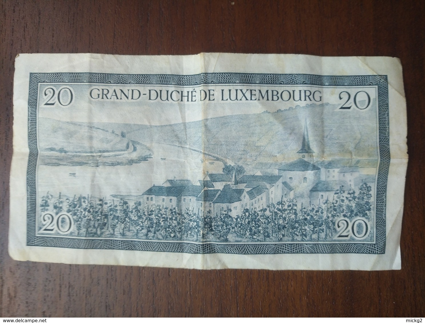 20 Francs Luxembourg Années 1950 - Luxemburg