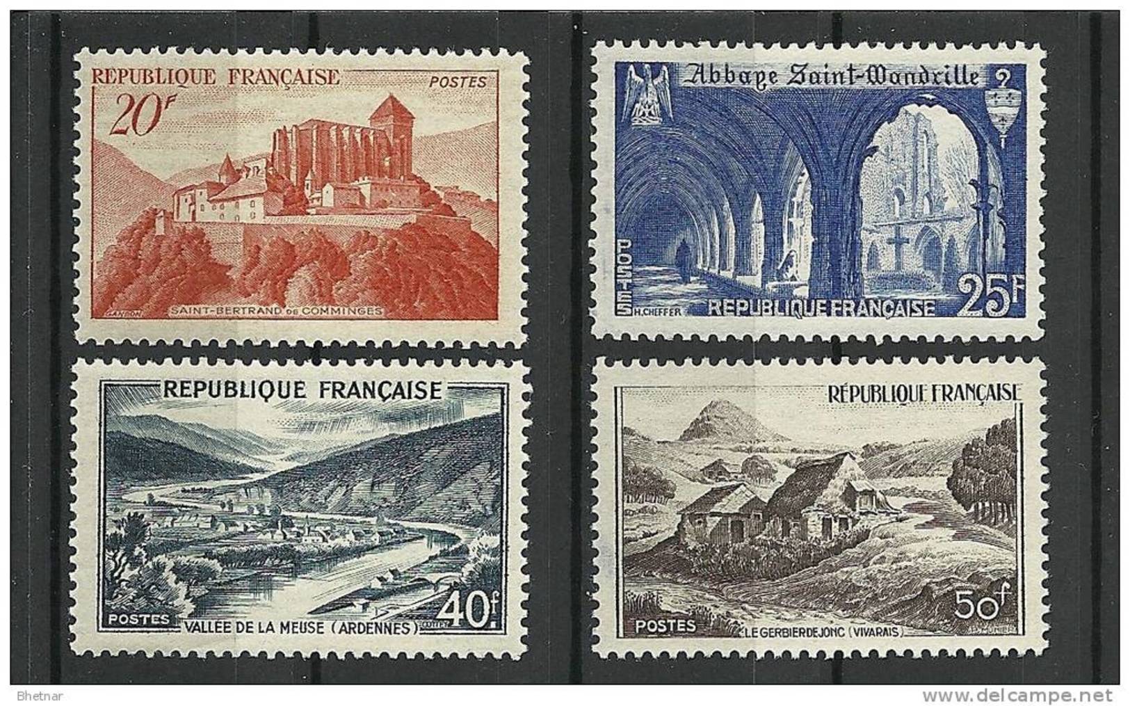 FR YT 841A à 843 " Monuments Et Sites " 1949 Neuf** - Unused Stamps