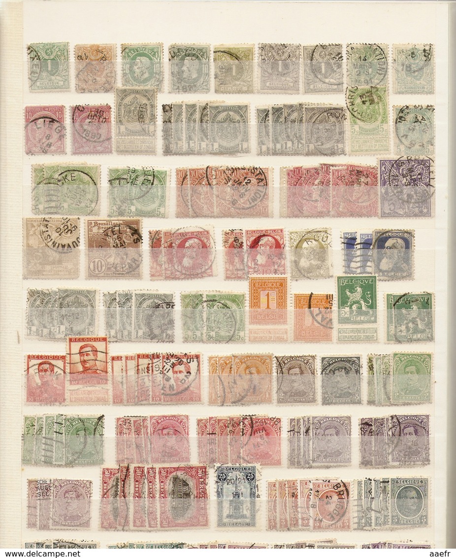 Belgique - 2750 Timbres° Dans 2 Albums - 1150 Timbres Différents - Mezclas (min 1000 Sellos)