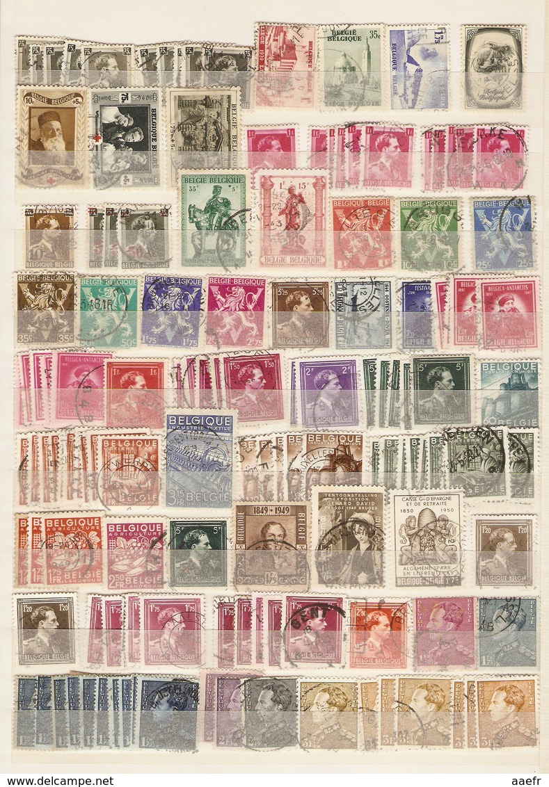 Belgique - 2750 Timbres° Dans 2 Albums - 1150 Timbres Différents - Vrac (min 1000 Timbres)