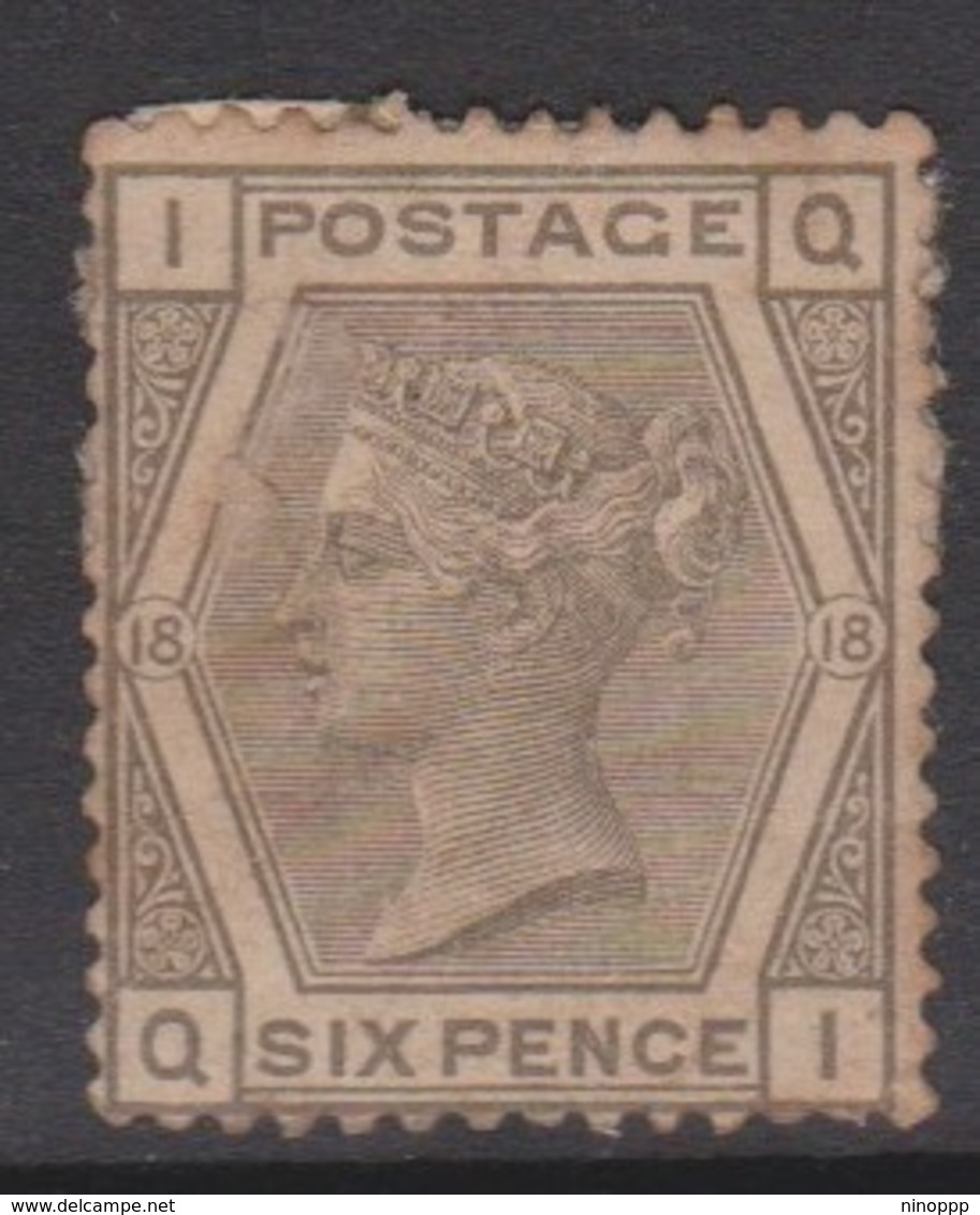 Great Britain SG 147 6d Grey, Mint - Used Stamps