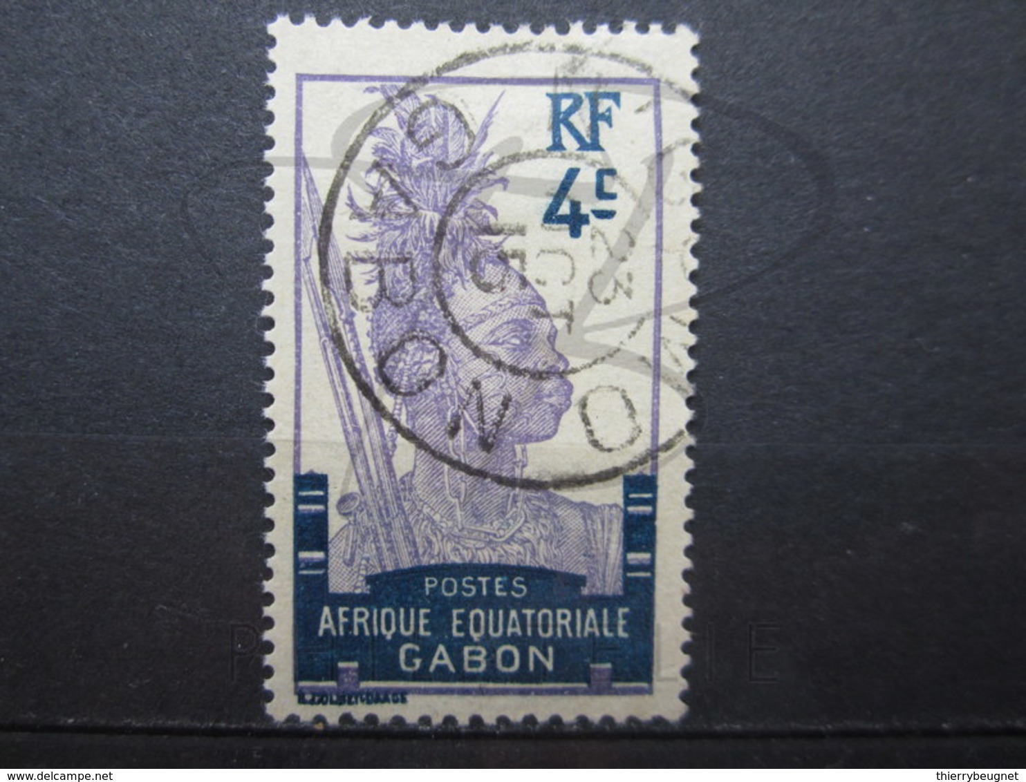 VEND BEAU TIMBRE DU GABON N° 51 , OBLITERATION " N'GOMO " !!! - Used Stamps