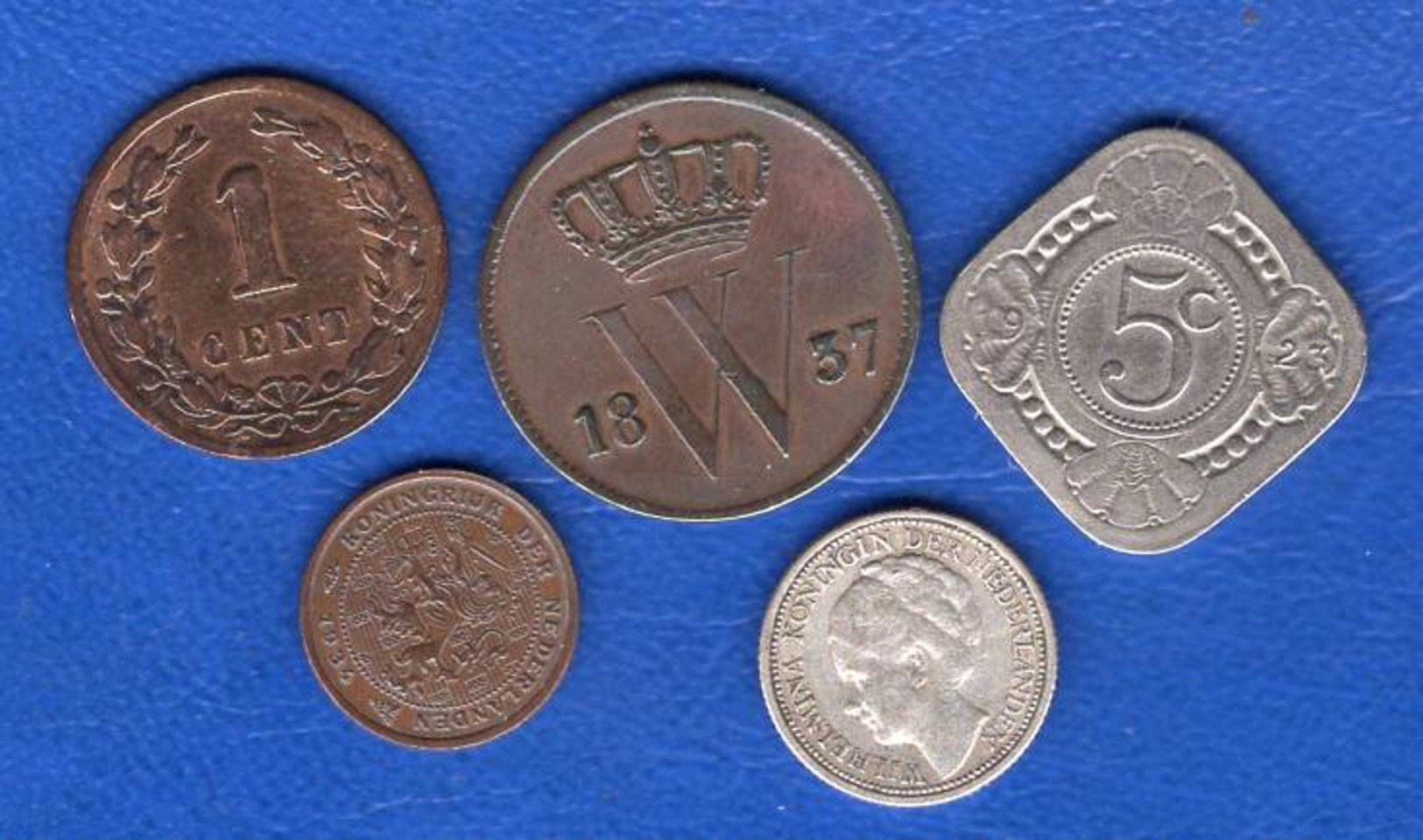 Cent  1837  +  4  Pieces - 1815-1840 : Willem I