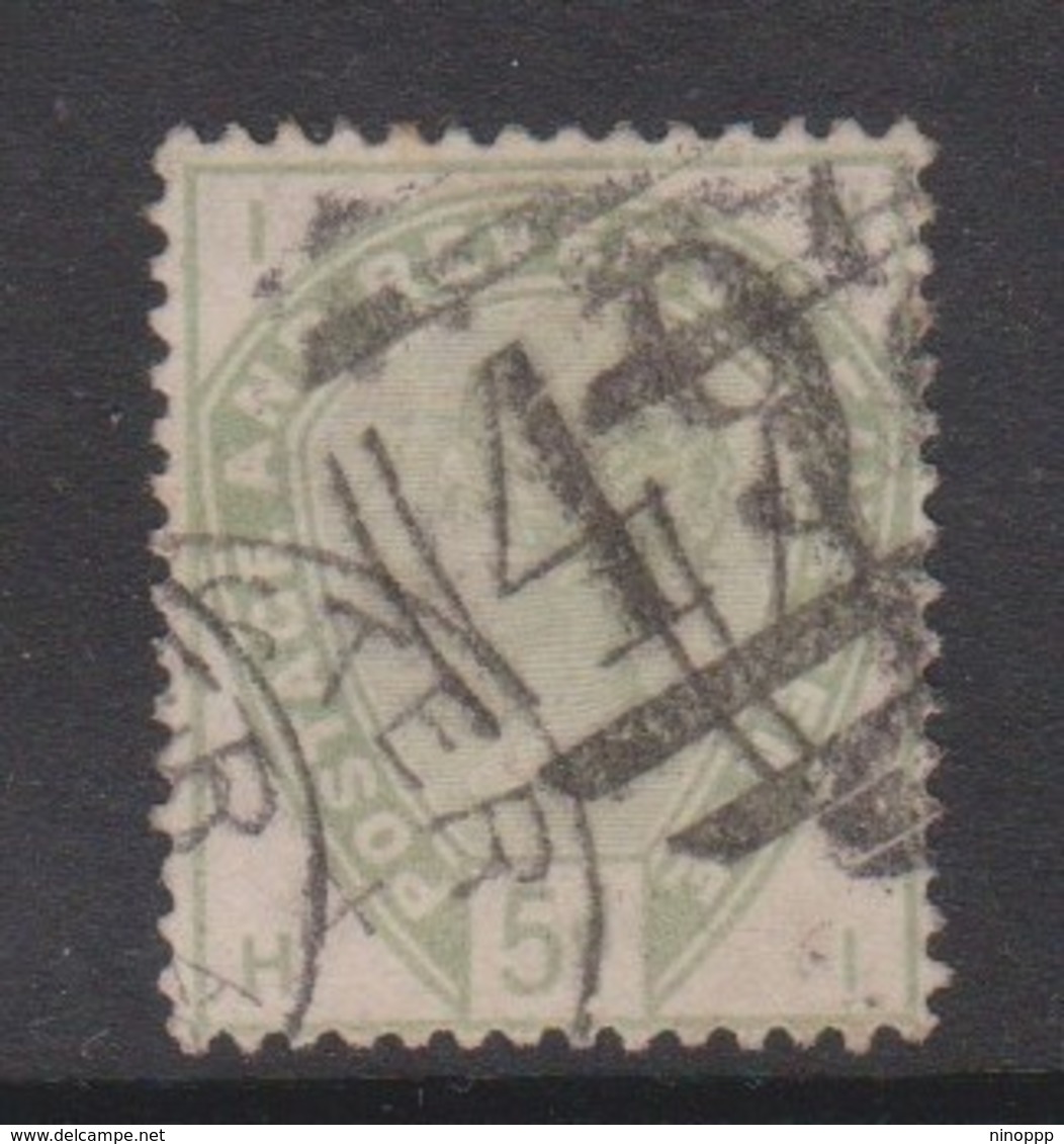 Great Britain SG 193 1883 5d Dull Green, Used - Used Stamps