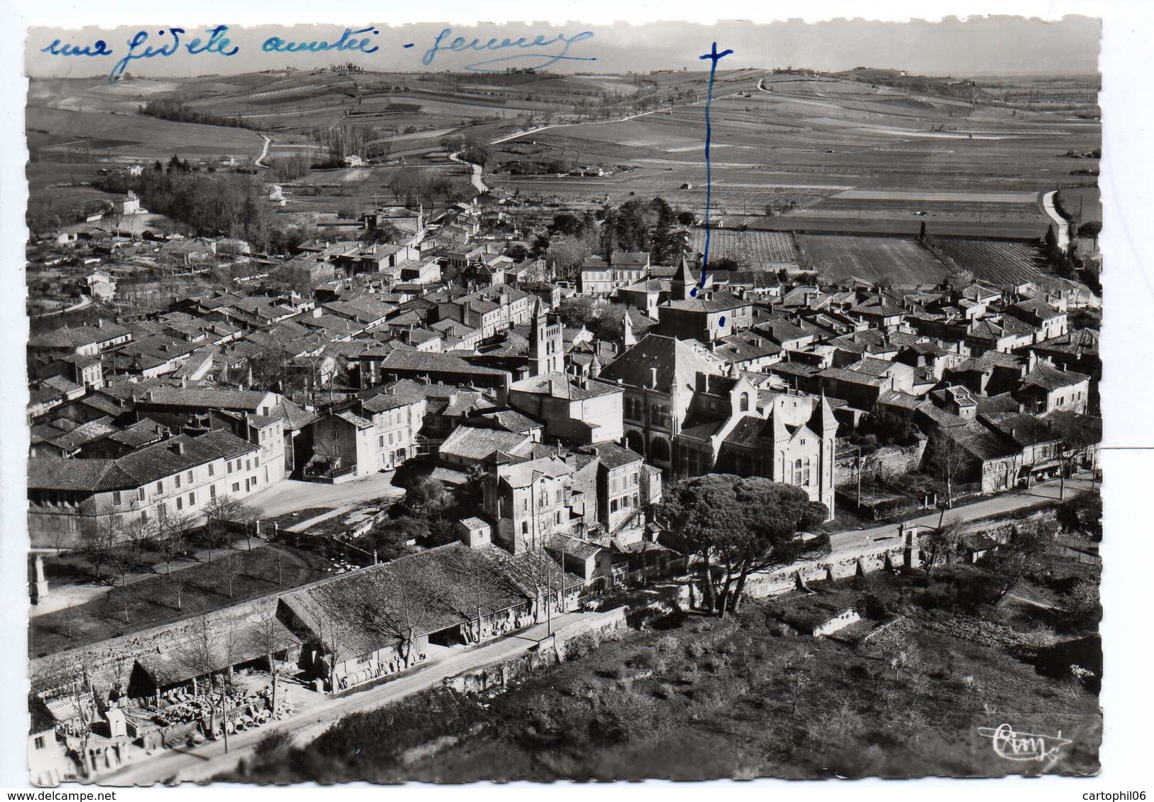 - CPSM AUTERIVE (31) - Vue Aérienne Sur La Ville 1956 - Editions CIM N° 20 - - Autres & Non Classés