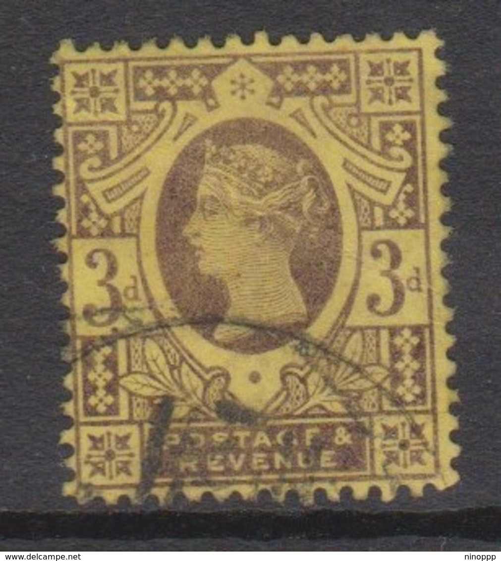 Great Britain SG 202 1887 3d Purple-yellow, Used - Used Stamps