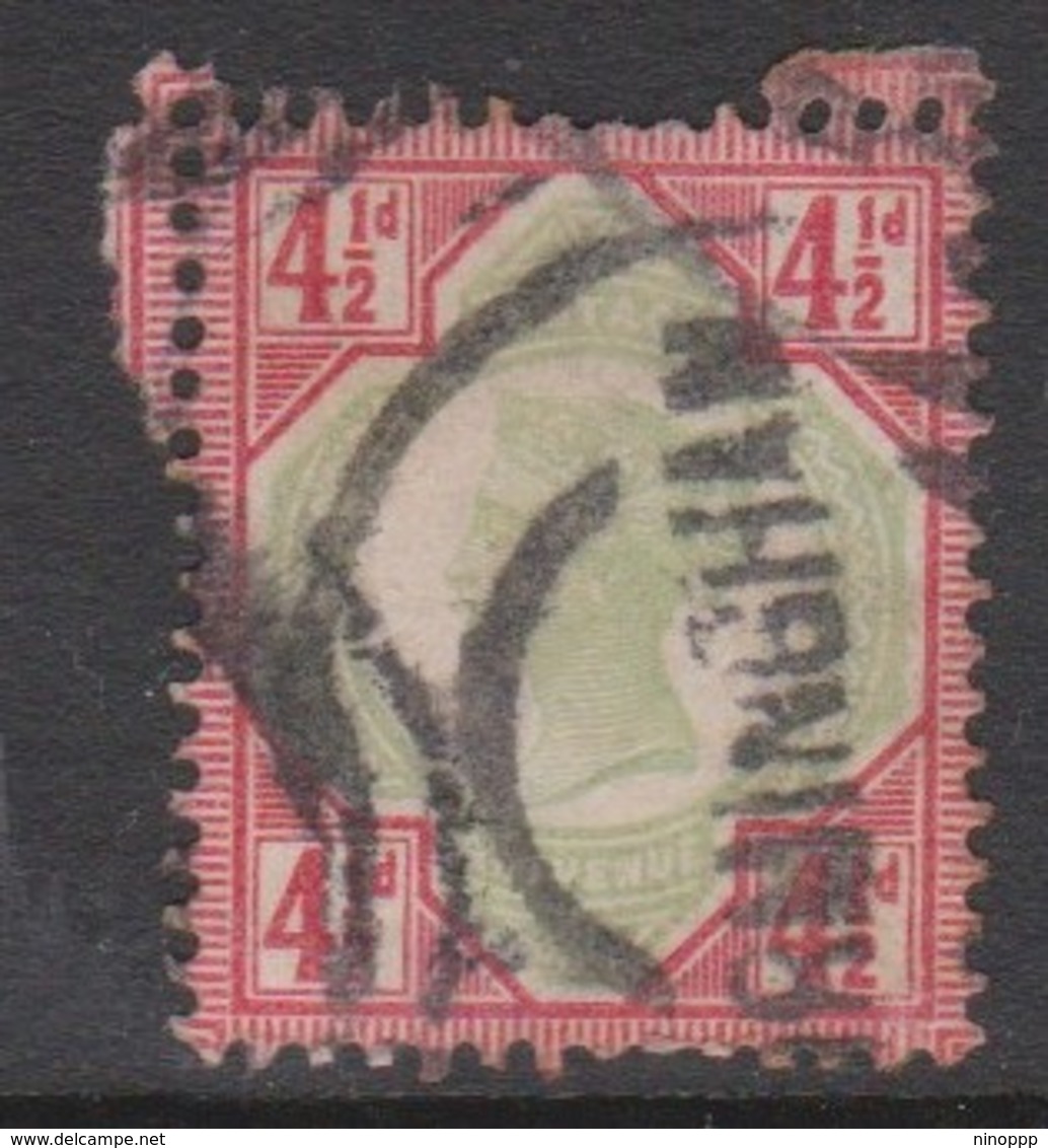 Great Britain SG 206 1887 4.5d Green And Carmine, Used - Oblitérés