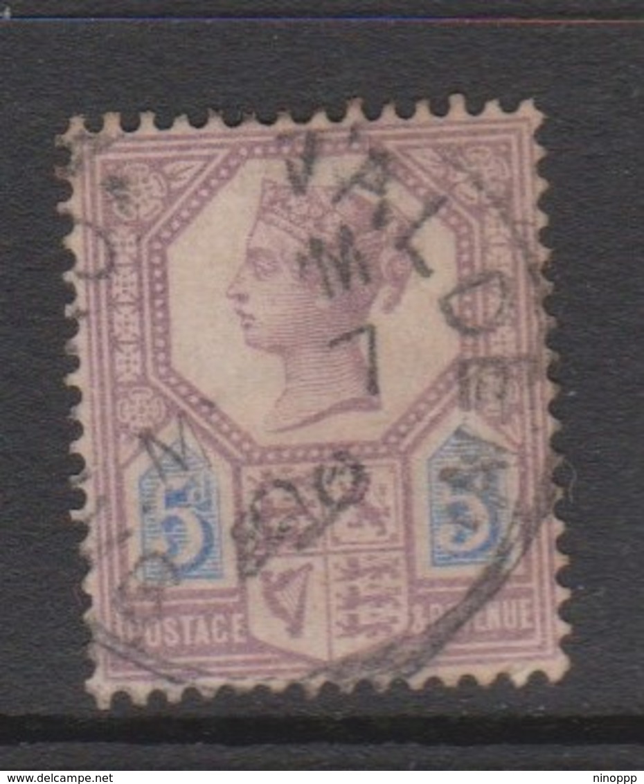 Great Britain SG 207a 1887 5d Dull Purple And Blue, Used - Used Stamps