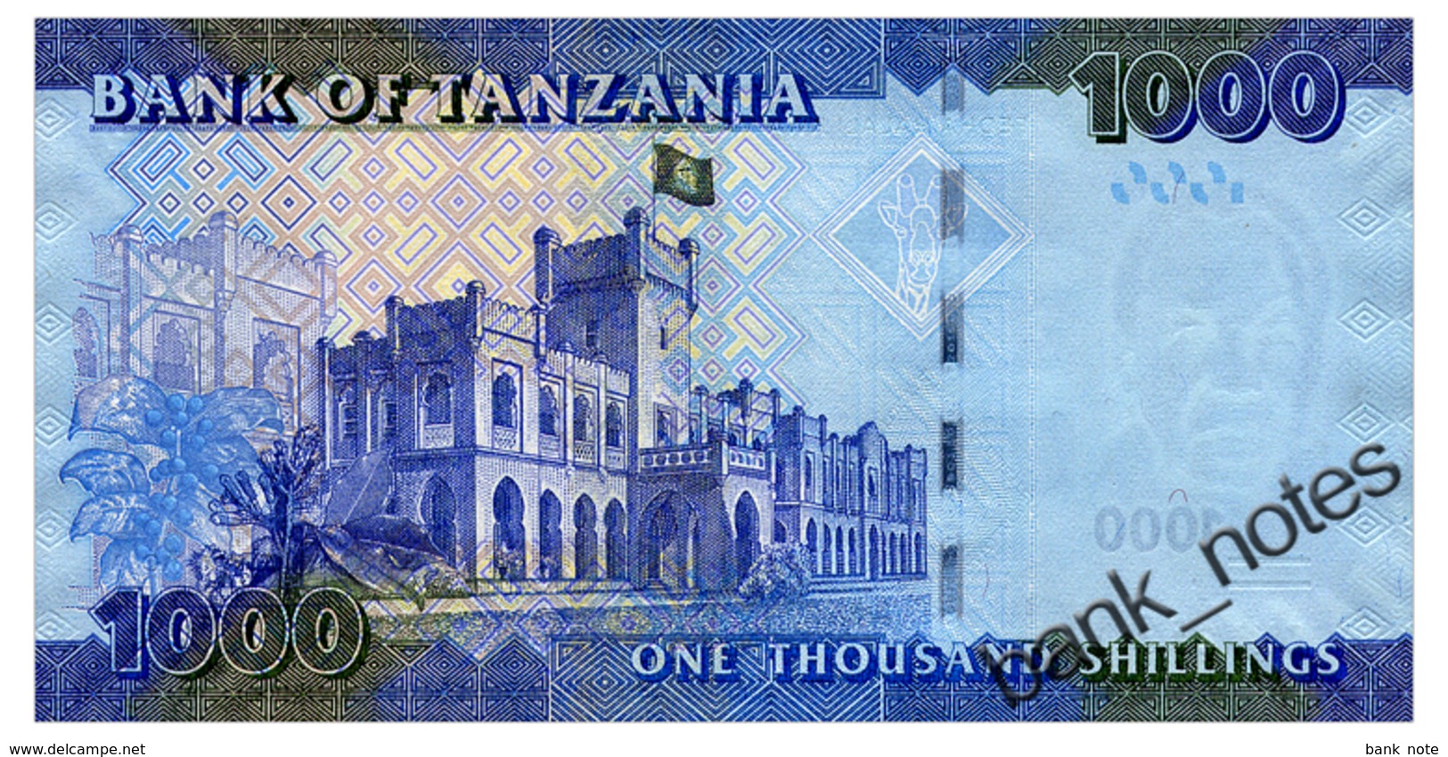 TANZANIA 1000 SHILINGI ND(2015) Pick 41b Unc - Tanzanie