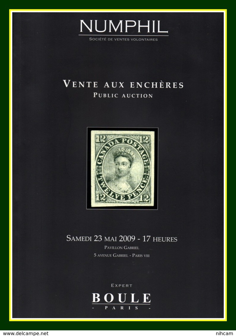 Catalogue Numphil - Boule Vente Aux Enchères 2009 Paris TTB (tout En Couleur) - Catalogues For Auction Houses