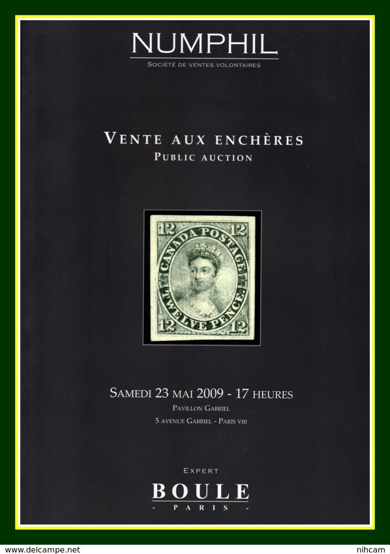 Catalogue Numphil - Boule Vente Aux Enchères 2009 Paris TTB (tout En Couleur) - Catalogues De Maisons De Vente