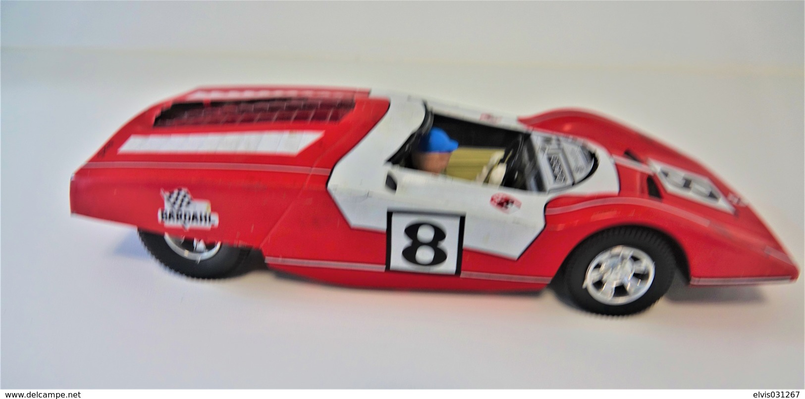 Vintage TIN TOY FERRARI 512S : maker Joustra - 27cm/12" - FRANCE - 1960-70's -