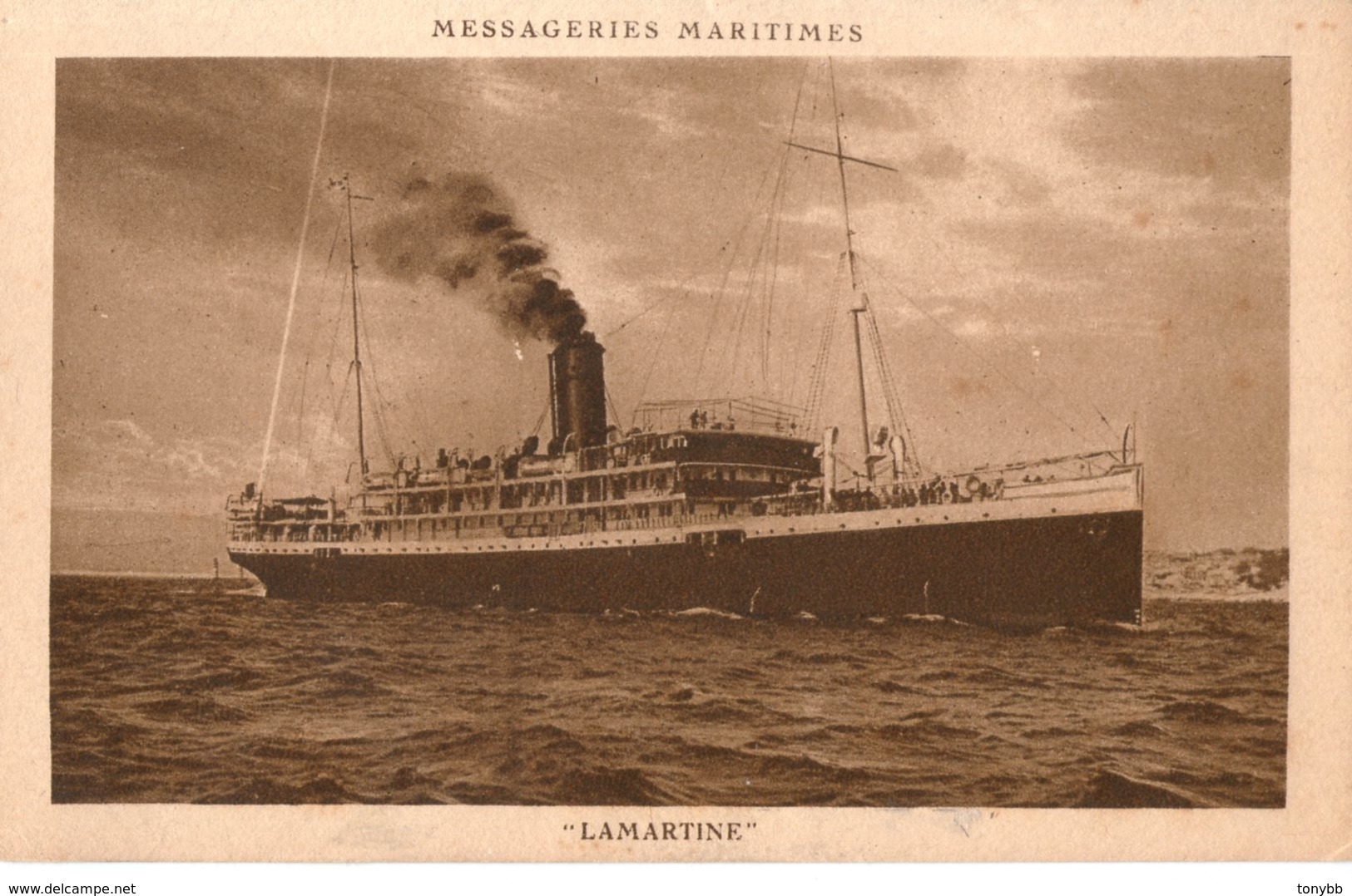 MESSAGERIES MARITIMES PAQUEBOT LAMARTINE - Steamers