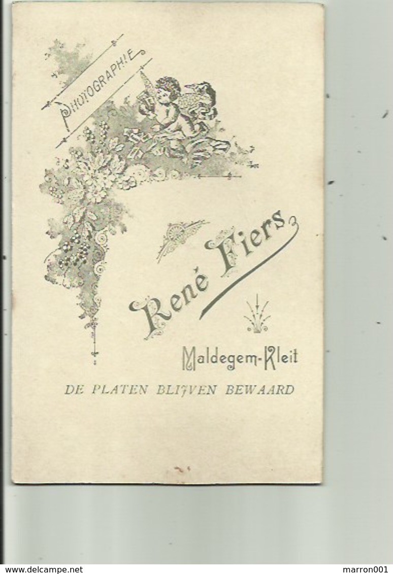 Maldegem - Kleit  - Photografie Op Karton  - René Fiers - Ancianas (antes De 1900)