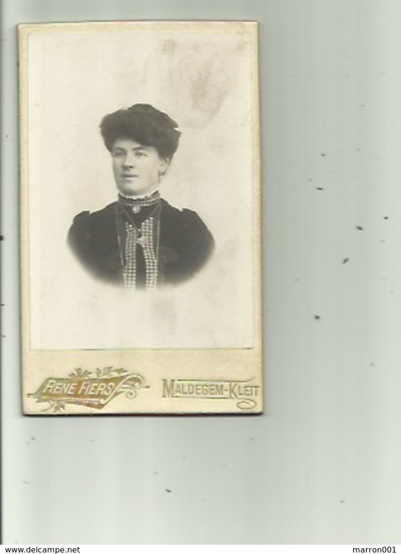 Maldegem -Kleit   - CDV - Photografie Op Karton  - René Fiers - Oud (voor 1900)