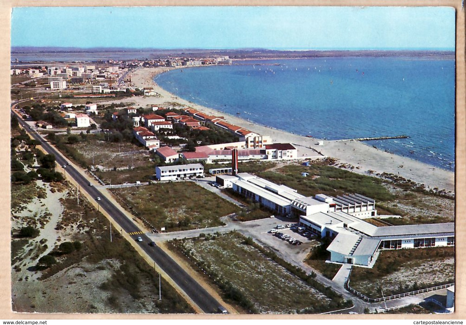 X30153 LE-GRAU-DU-ROI Gard Le BOUCANET Les Centres Hélios-Marins Vue Aérienne Flamme FRONTIGNAN 1968 - Le Grau-du-Roi