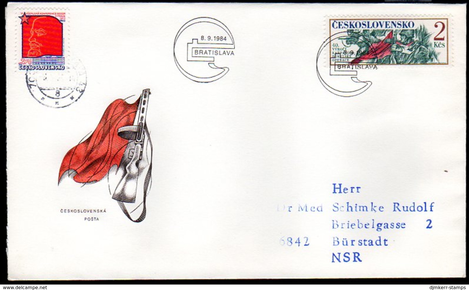 CZECHOSLOVAKIA 1984 Dukla Campaign FDC.  Michel 2781 - FDC