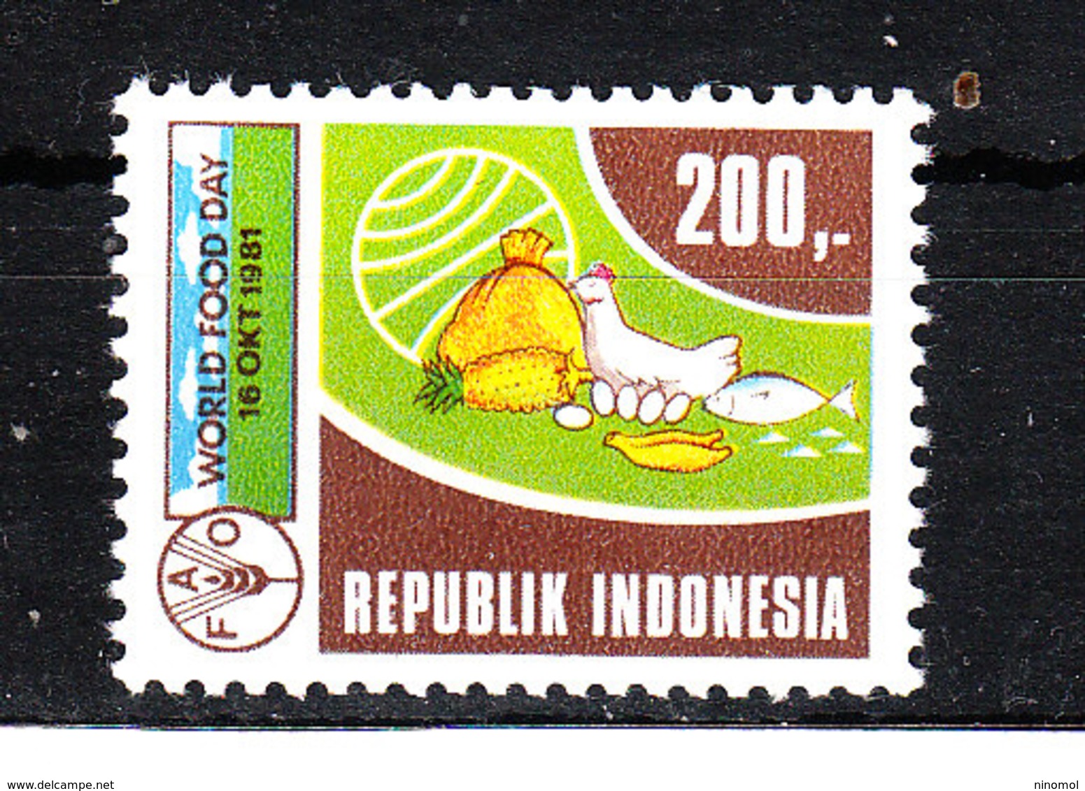 Indonesia - 1981. Per L' Alimentazione Nel Mondo. FAO.For Food In The World. MNH - Against Starve